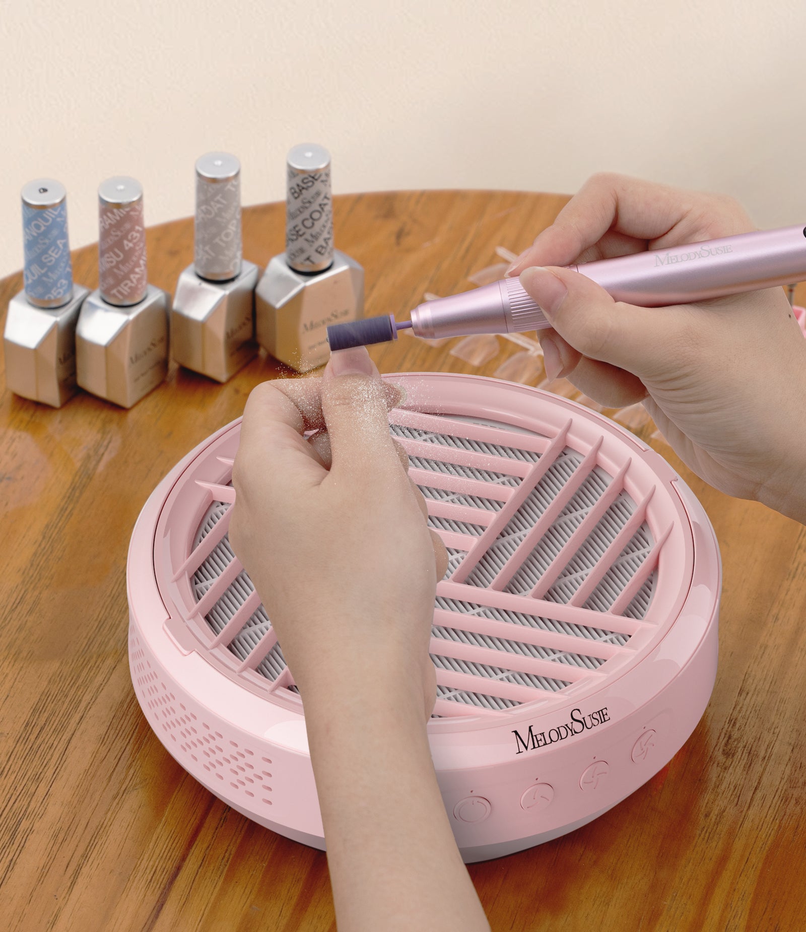 SProR Cordless & Rechargeable Nail Dust Collector - Pink - 图片8