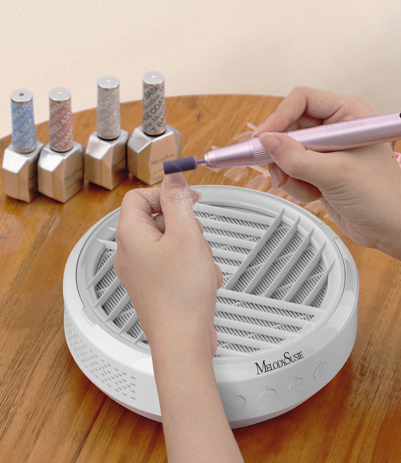 SProR Cordless & Rechargeable Nail Dust Collector - White - 图片8