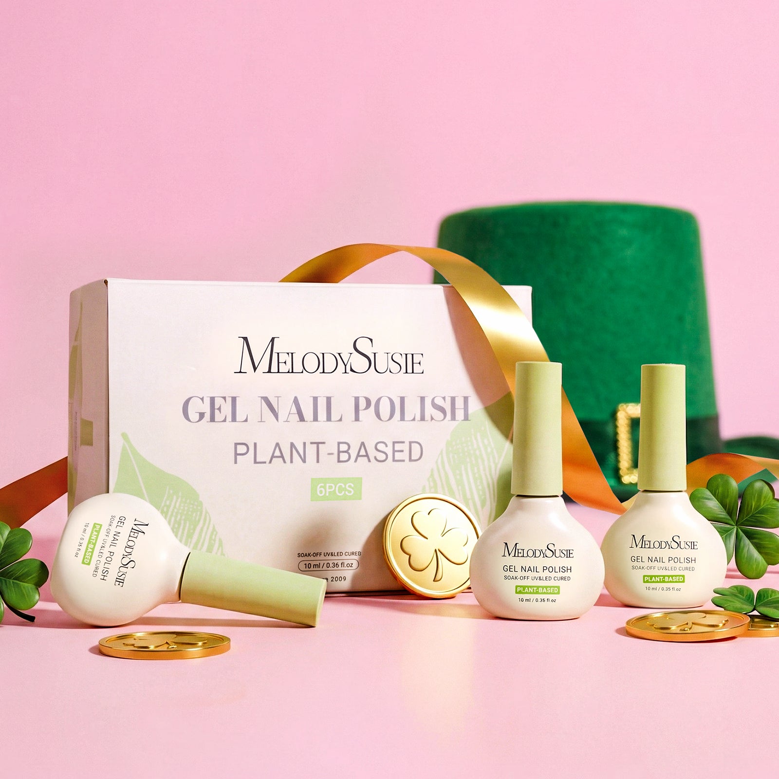 St. Patrick's Day 10ml Plant-based Nail Gel Polish Gift Box - 6 Colors - 图片2