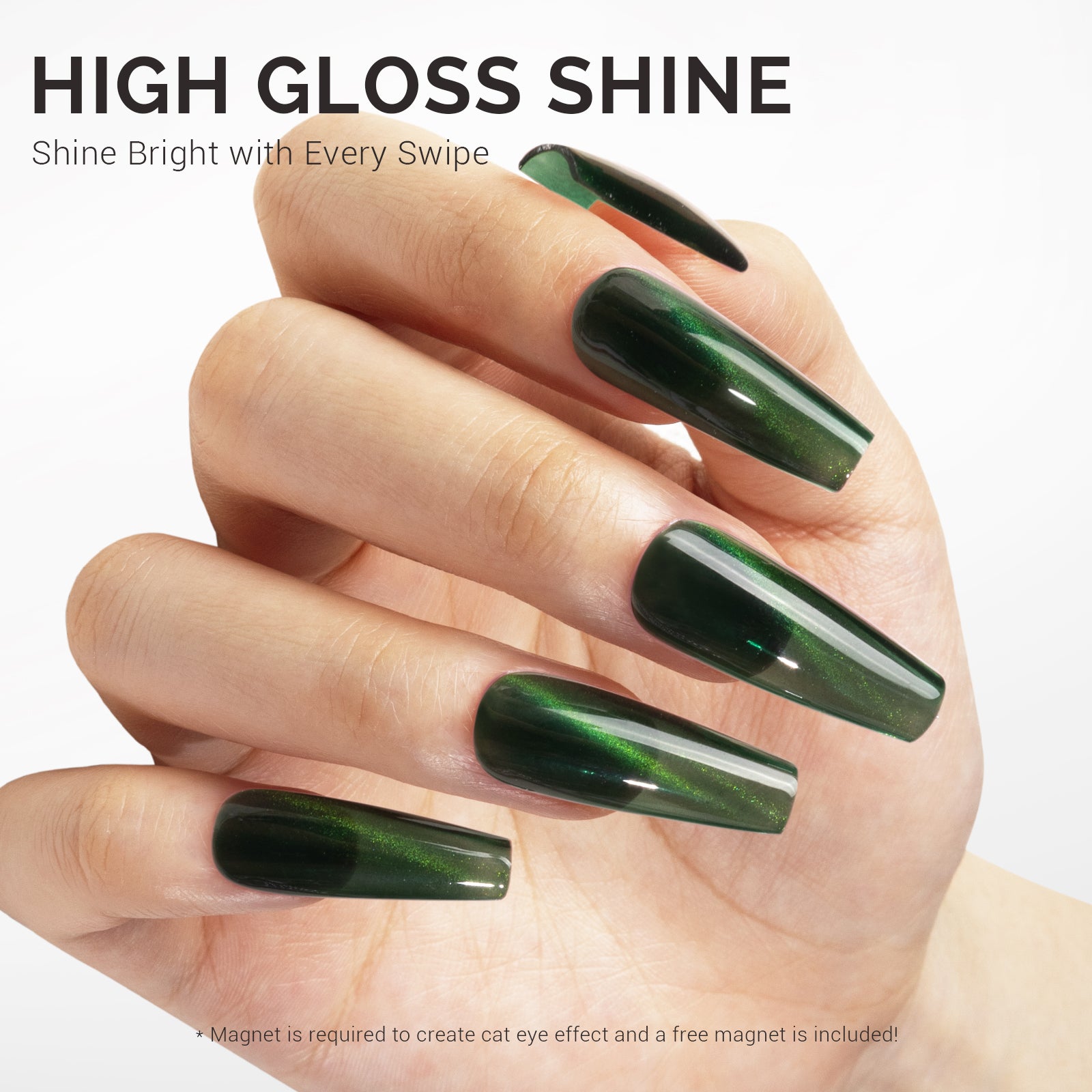 St. Patrick's Day Cat Eye Nail Gel Polish Gift Box - 6 Colors - 图片5