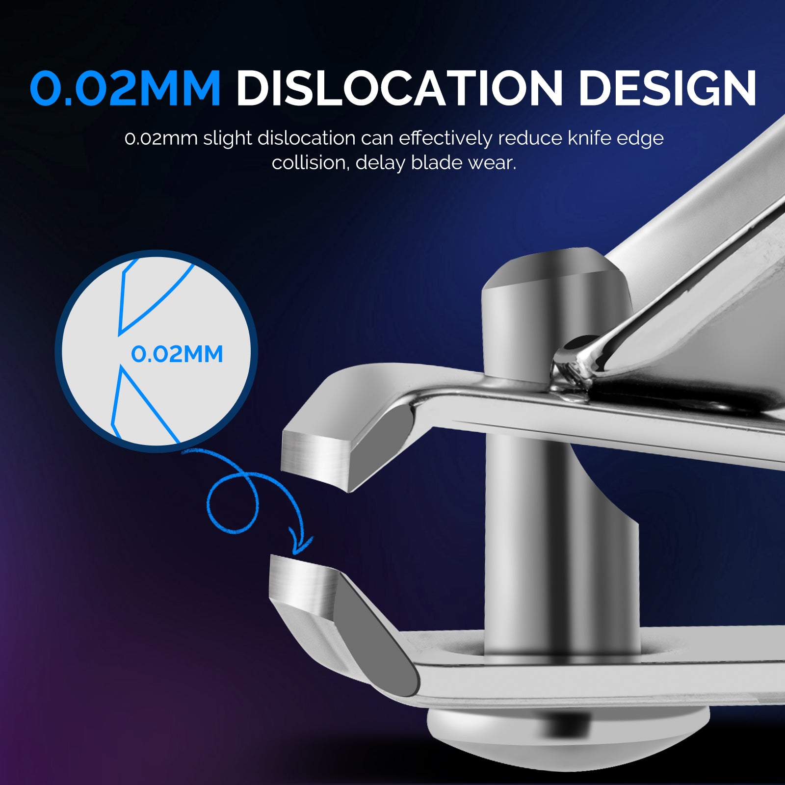 Stainless Steel Nail Clippers 2 in 1 Kit - Blue - 图片5