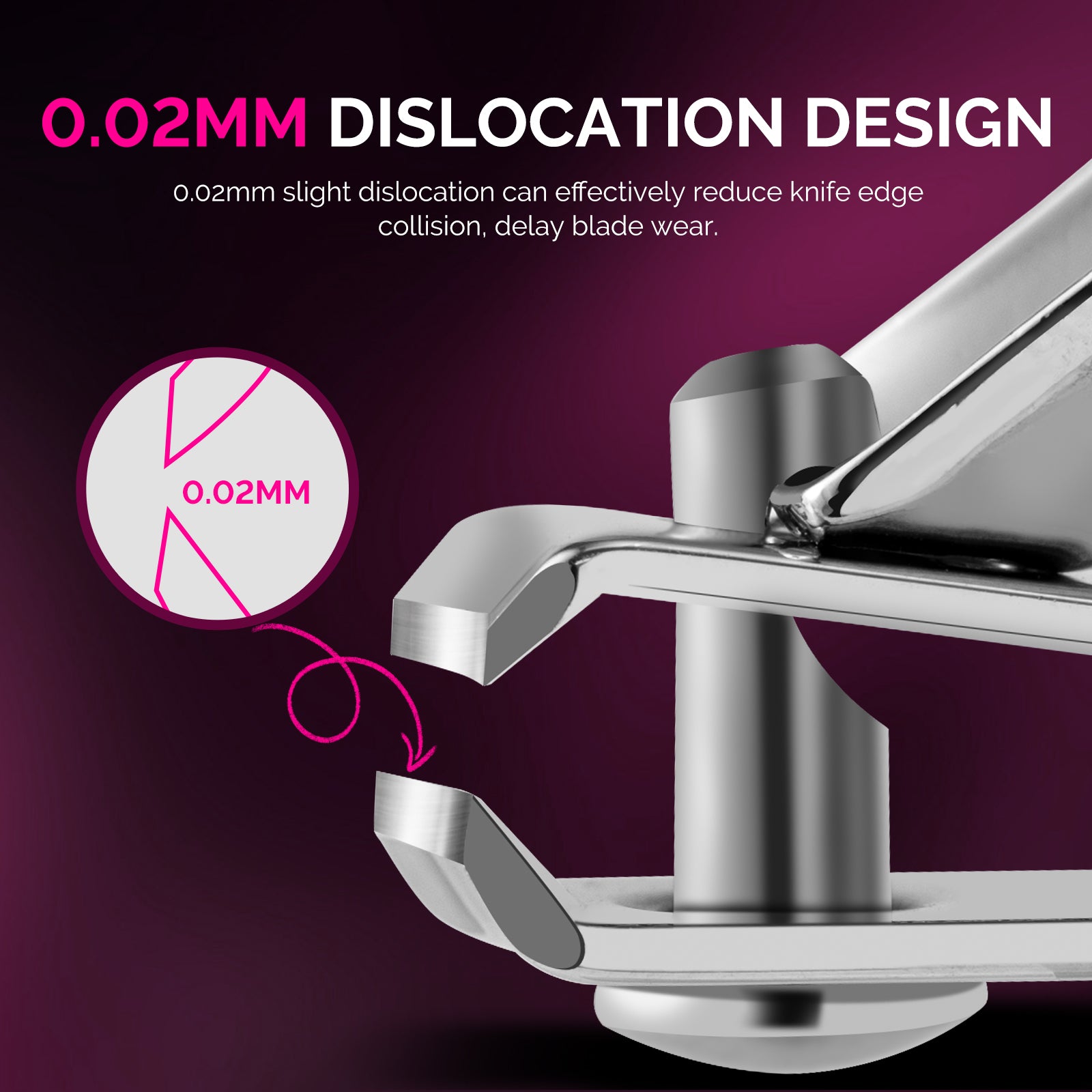 Stainless Steel Nail Clippers 2 in 1 Kit - Pink - 图片5