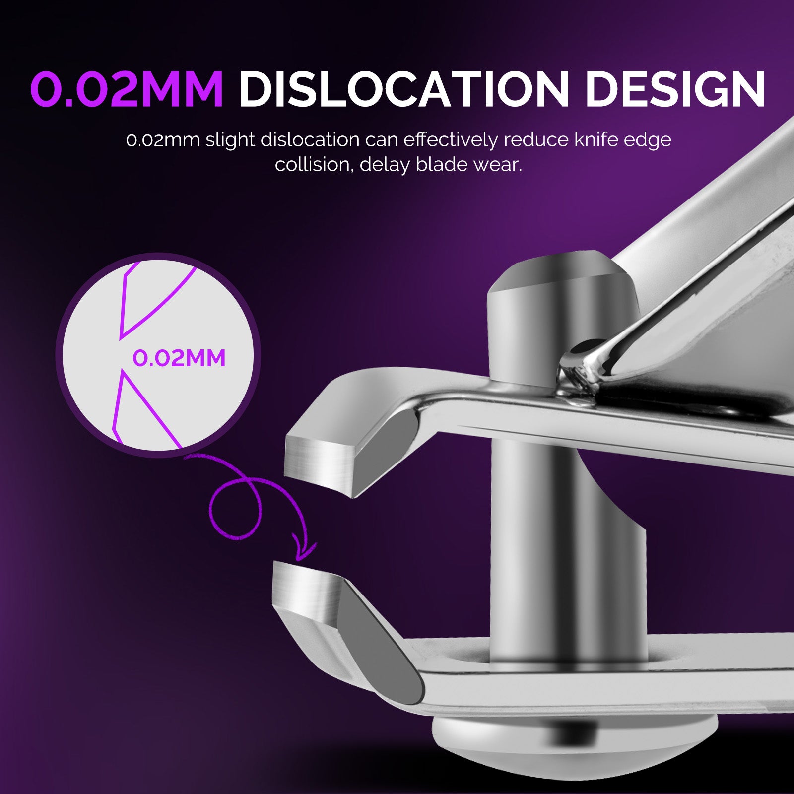 Stainless Steel Nail Clippers 2 in 1 Kit - Purple - 图片5