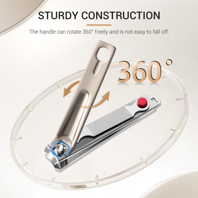 Stainless Steel Nail Clippers 3 in 1 Kit - Champagne