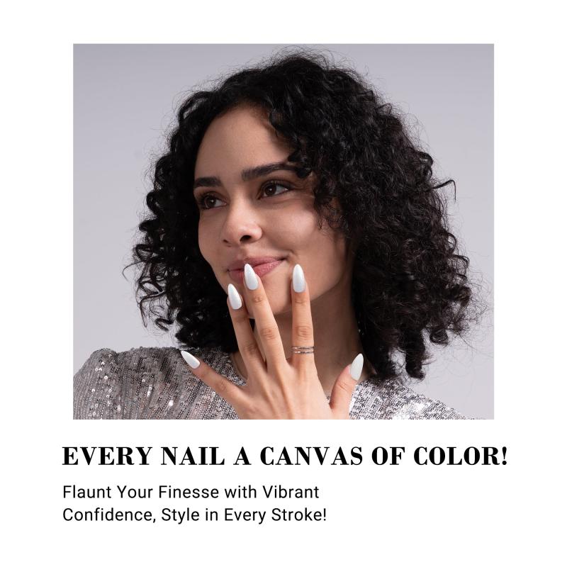 Z054 Starry White - TPO-Free Thick Gel Nail Polish(15ml)