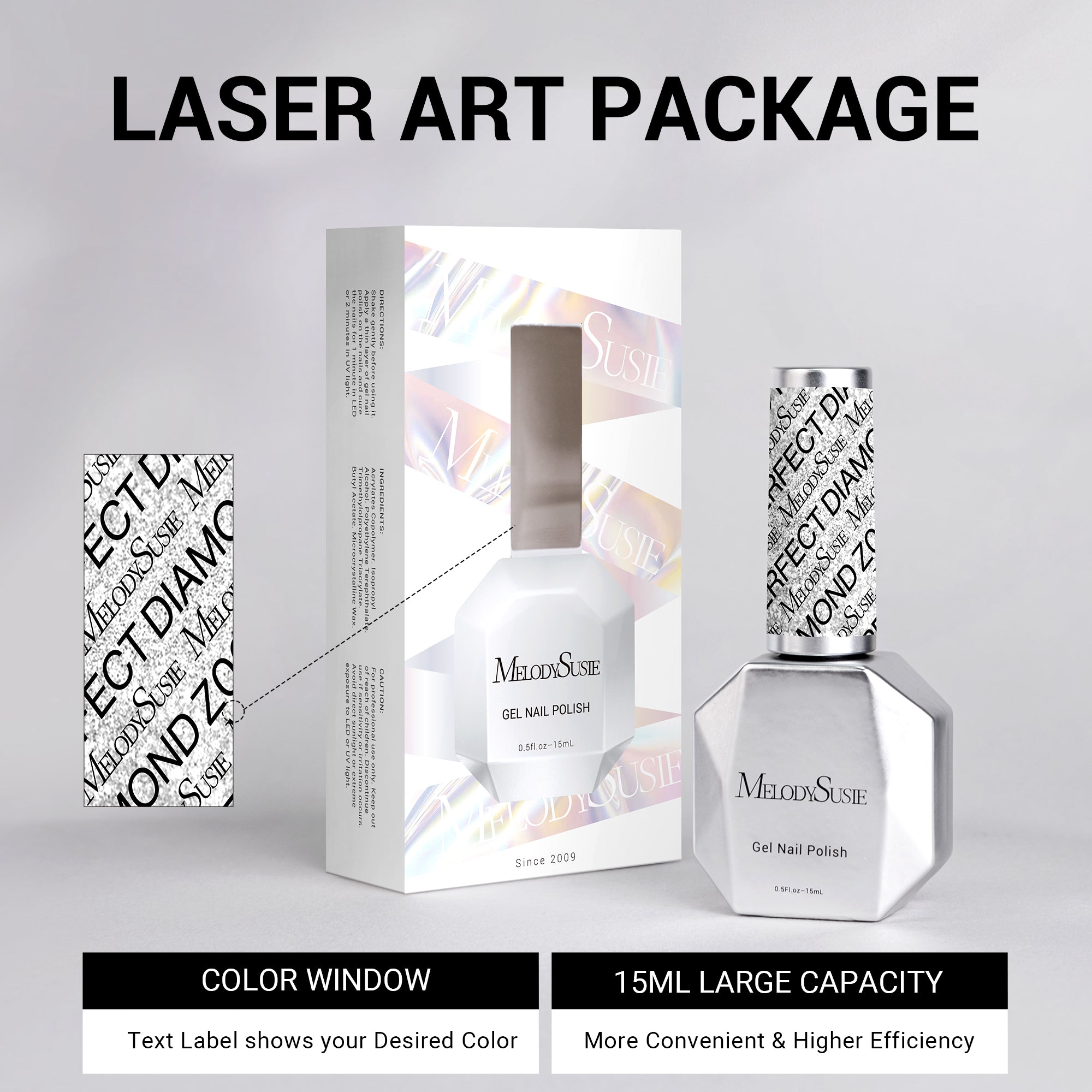 Z054 Starry White - TPO-Free Thick Gel Nail Polish(15ml) - 图片4