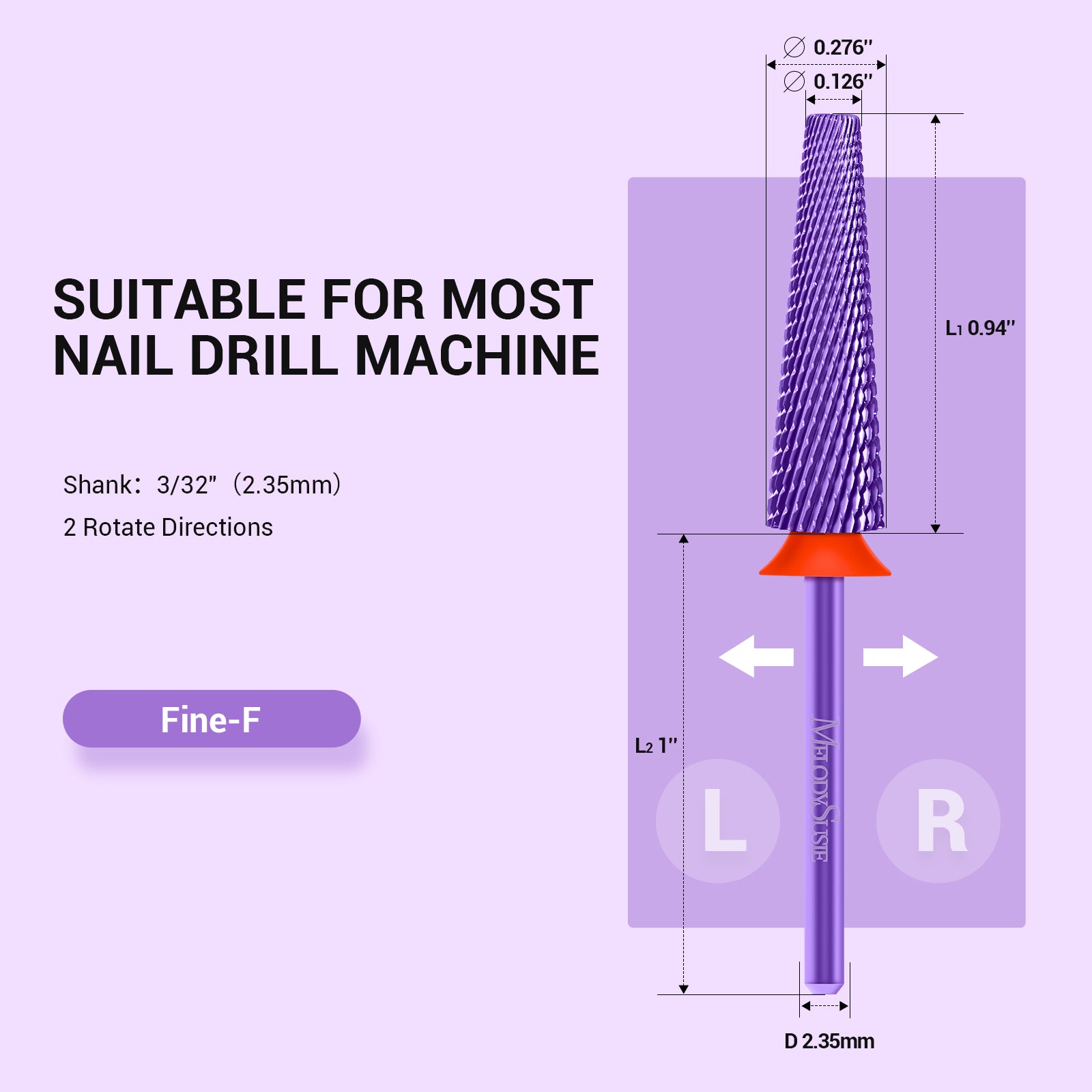 Super Long 5 in 1 Tungsten Carbide Nail Drill Bit - 图片9