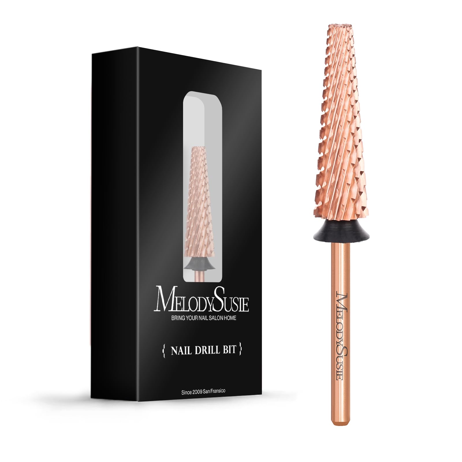 Super Long 5 in 1 Tungsten Carbide Nail Drill Bit (Rose-Gold) - 图片10