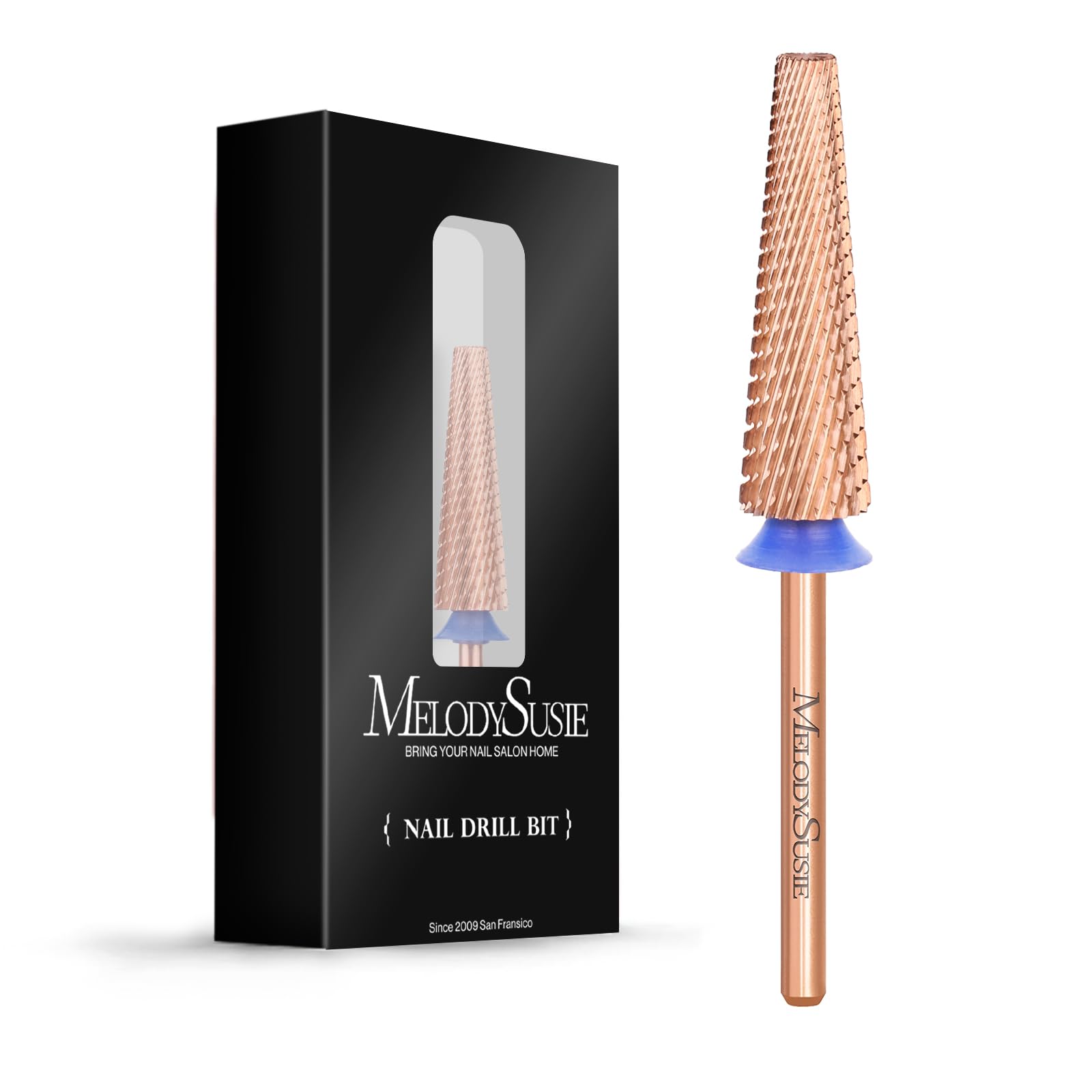 Super Long 5 in 1 Tungsten Carbide Nail Drill Bit (Rose-Gold) - 图片12