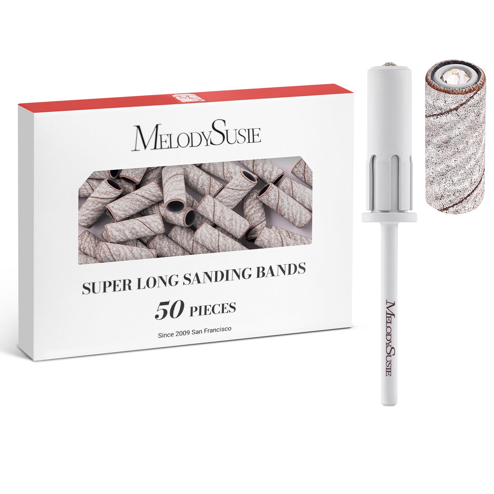 Super Long Sanding Bands with 6.65mm Crystal Mandrel Bit - 50 Pcs - 图片18