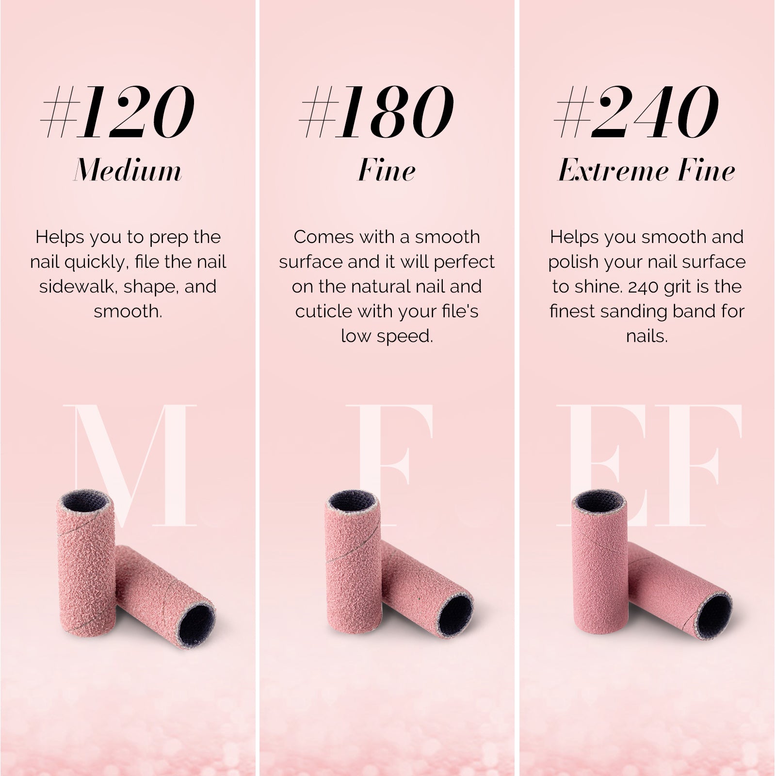 Super Long Sanding Bands with 6.65mm Crystal Mandrel Bit - 50 Pcs - 图片4