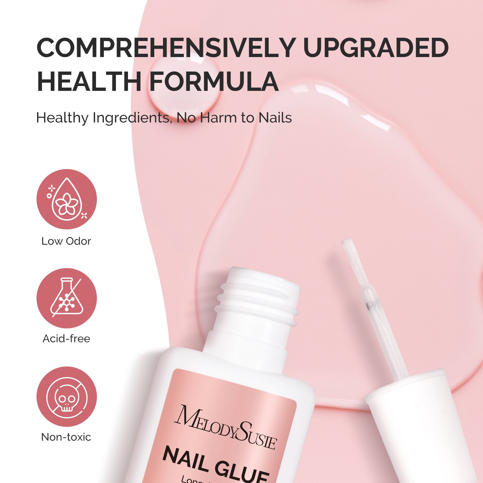 Super Strong Fast-drying Brush-On Nail Glue - 图片2