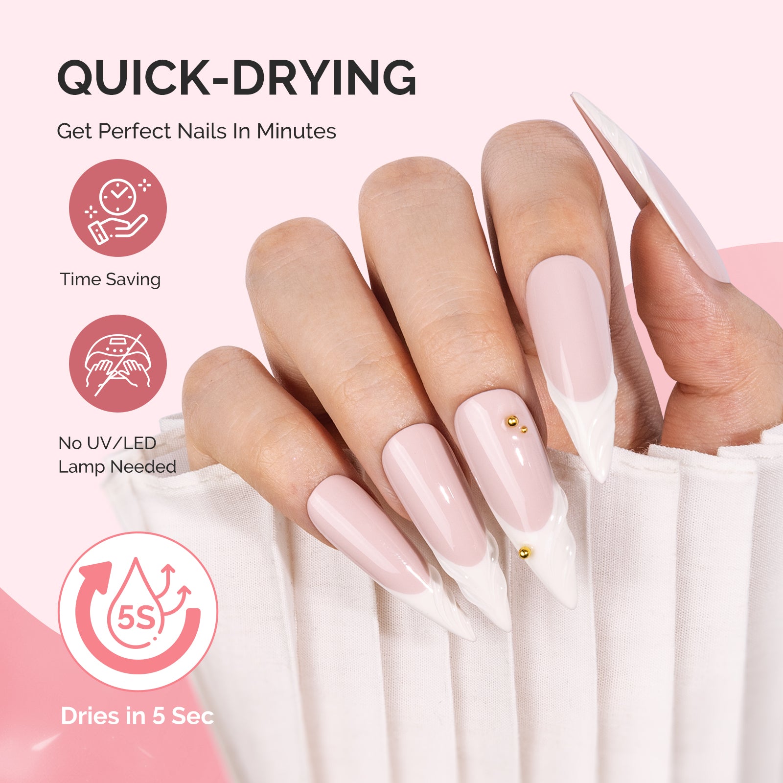 Super Strong Fast-drying Brush-On Nail Glue - 图片4