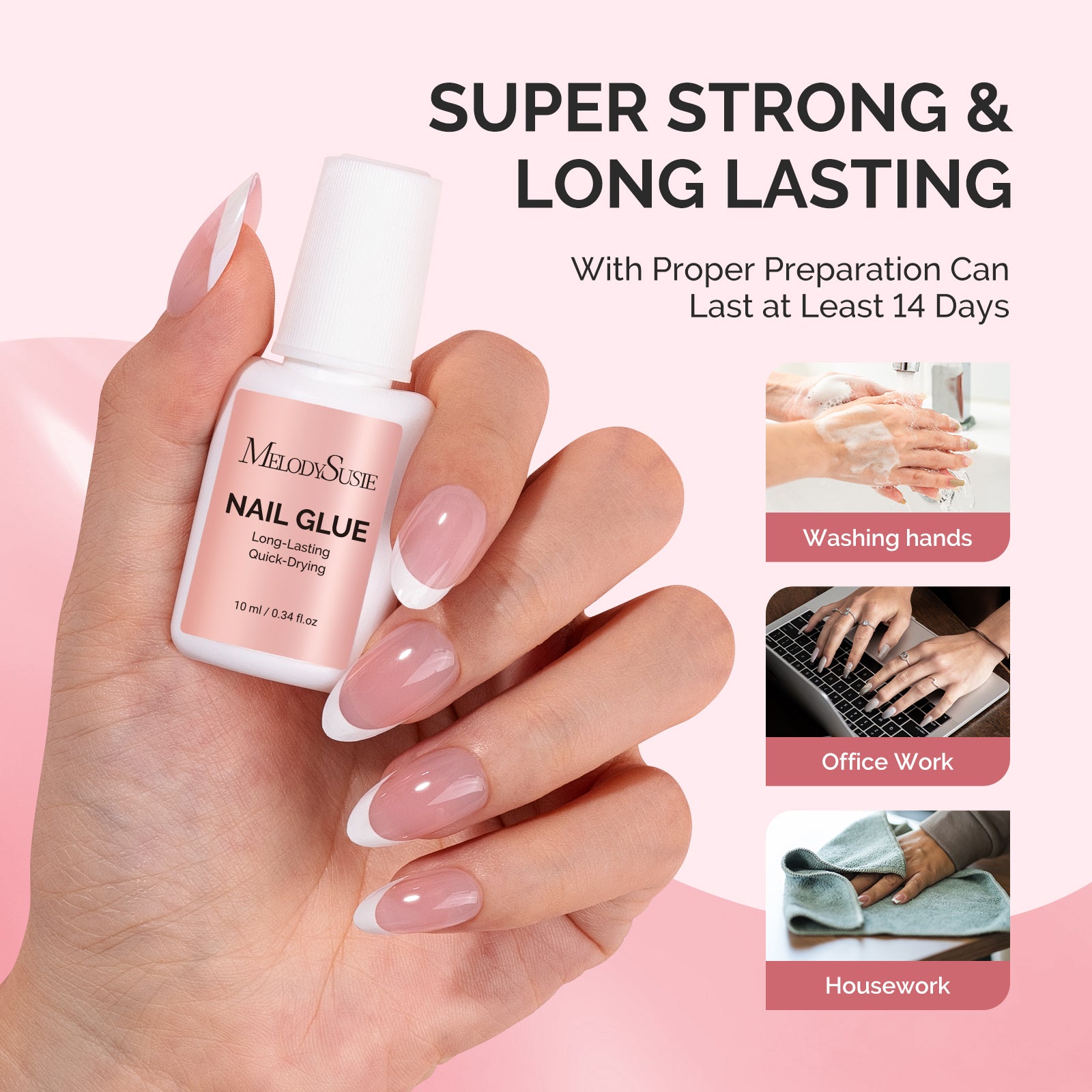 Super Strong Fast-drying Brush-On Nail Glue - 图片5