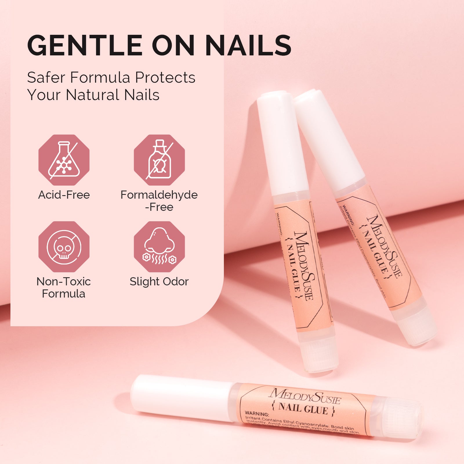 Super Strong Fast-drying Nail Glue 0.07oz - 图片2