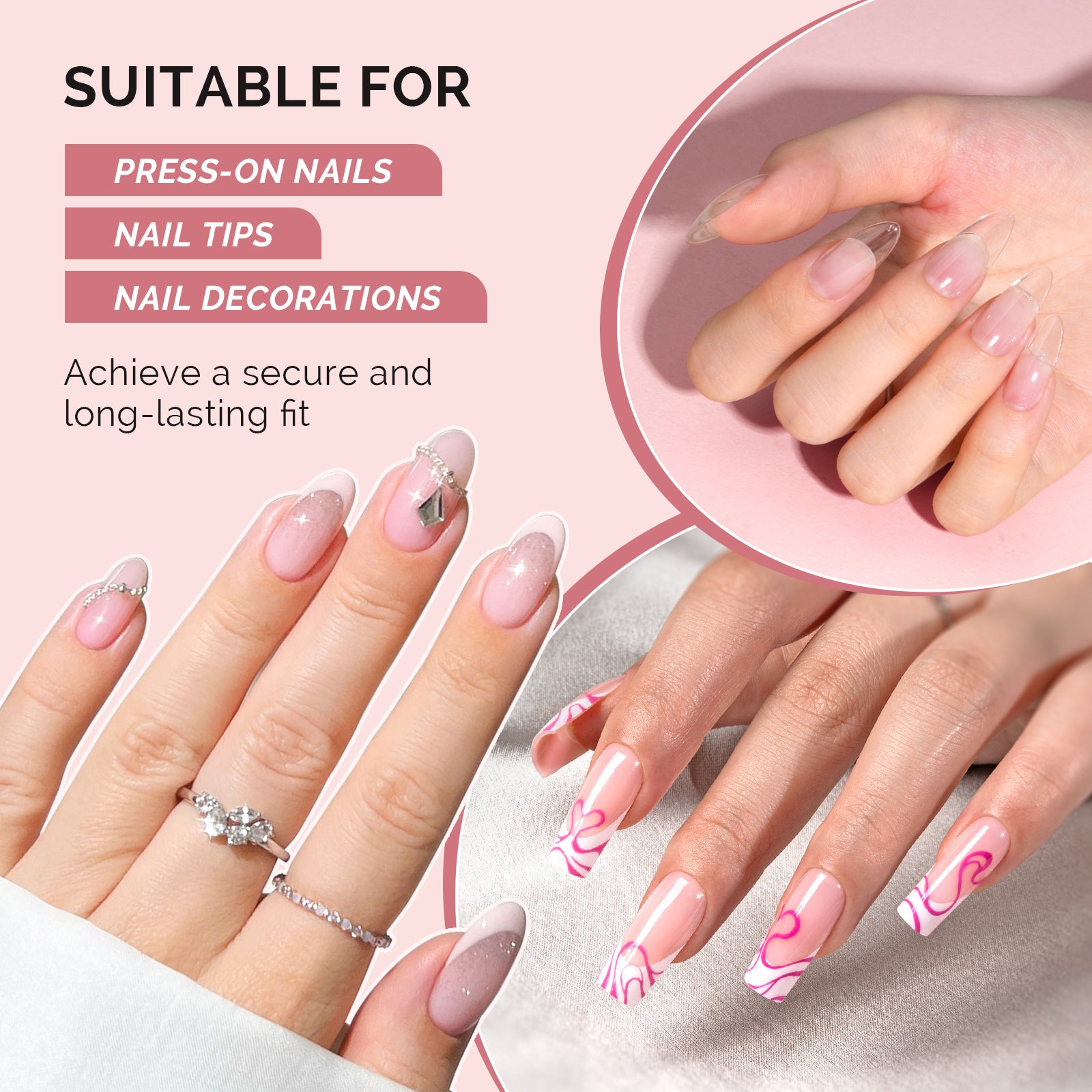 Super Strong Fast-drying Nail Glue 0.07oz - 图片6