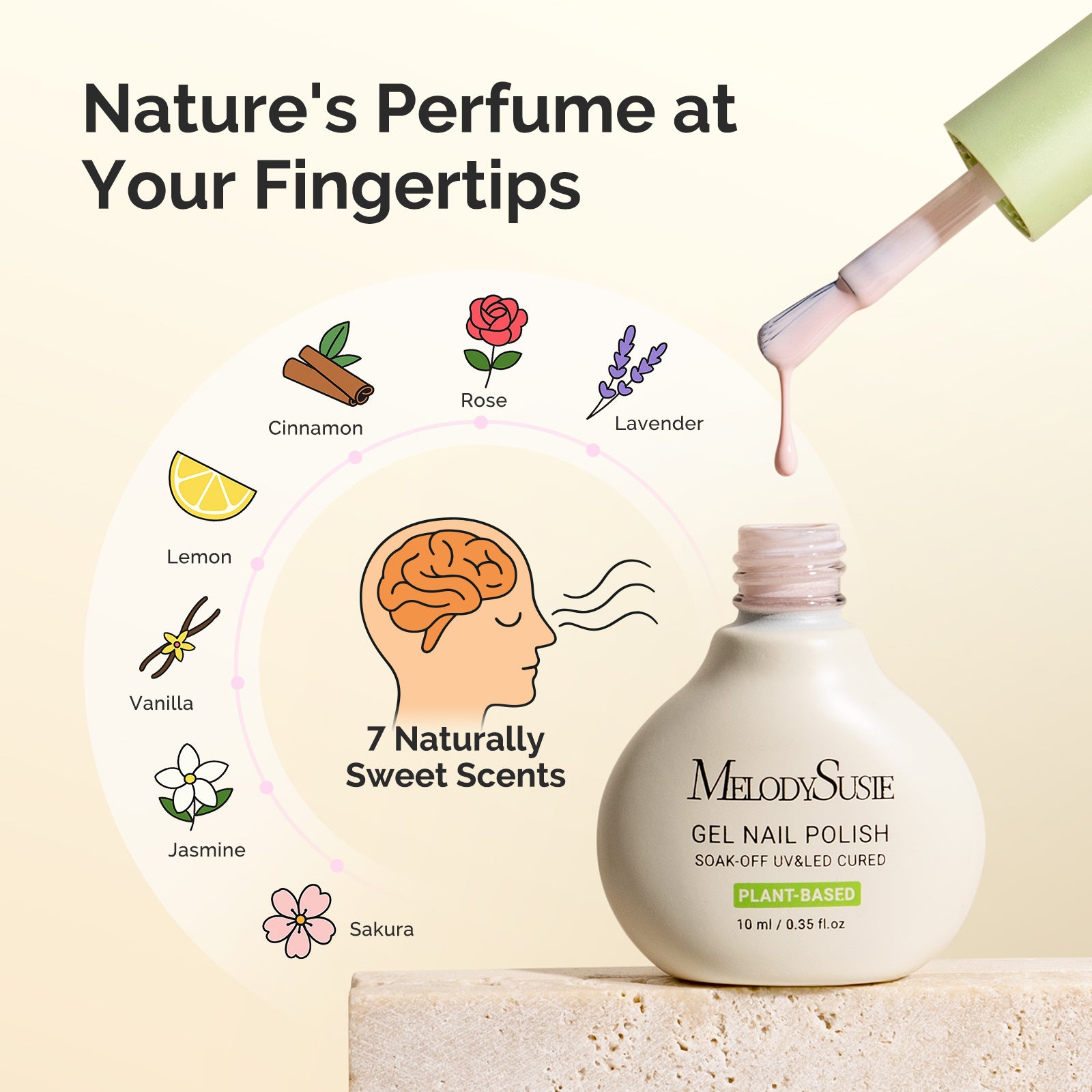 Sweet Scent Plant-Based Gel Nail Polish 10ml - 10Pcs - 图片2