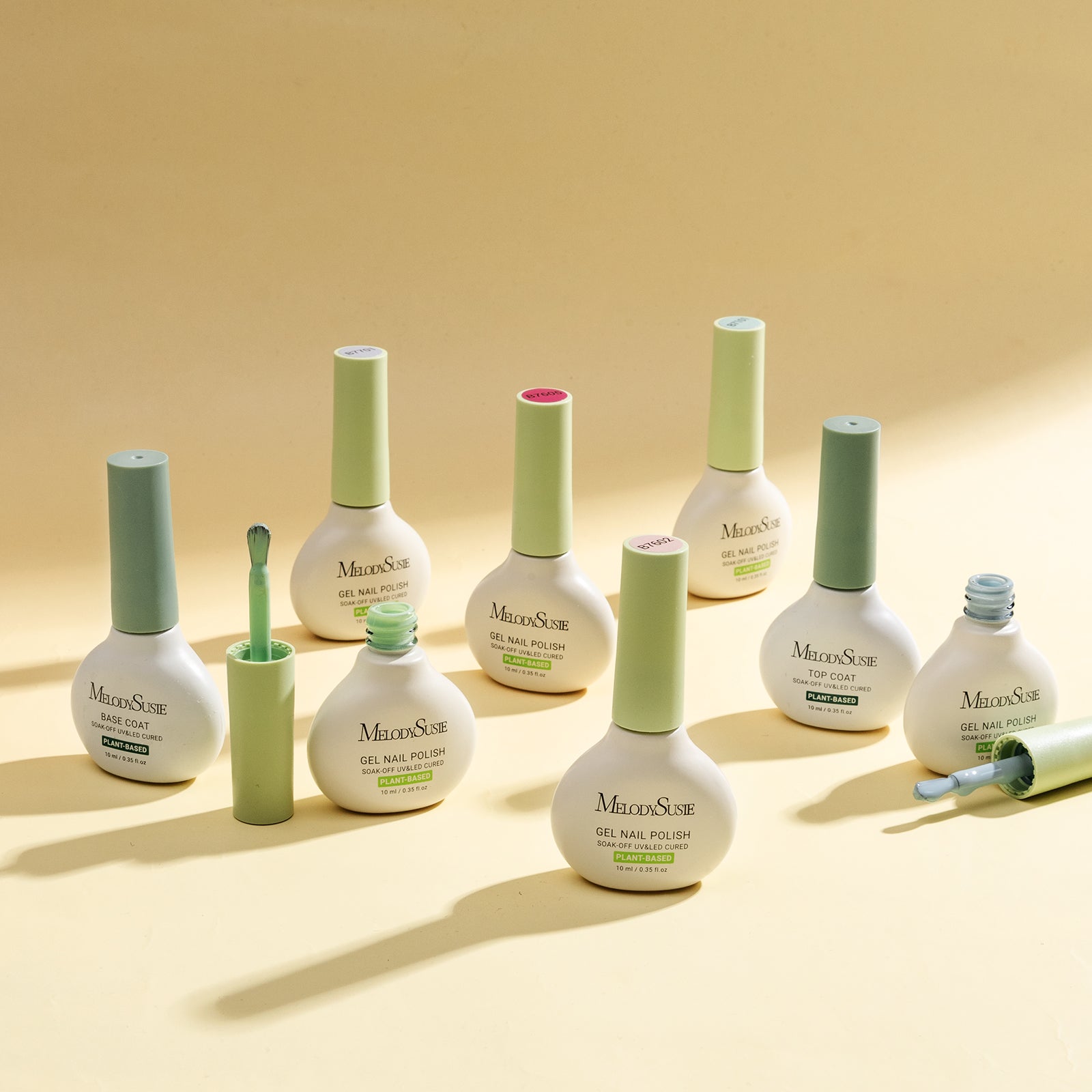 Sweet Scent Plant-Based Gel Nail Polish 10ml - 6Pcs