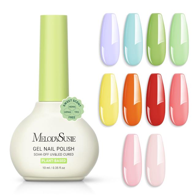 Sweet Scent HEMA-Free & HPMA-Free & TPO-Free Plant-Based Gel Nail Polish Set
