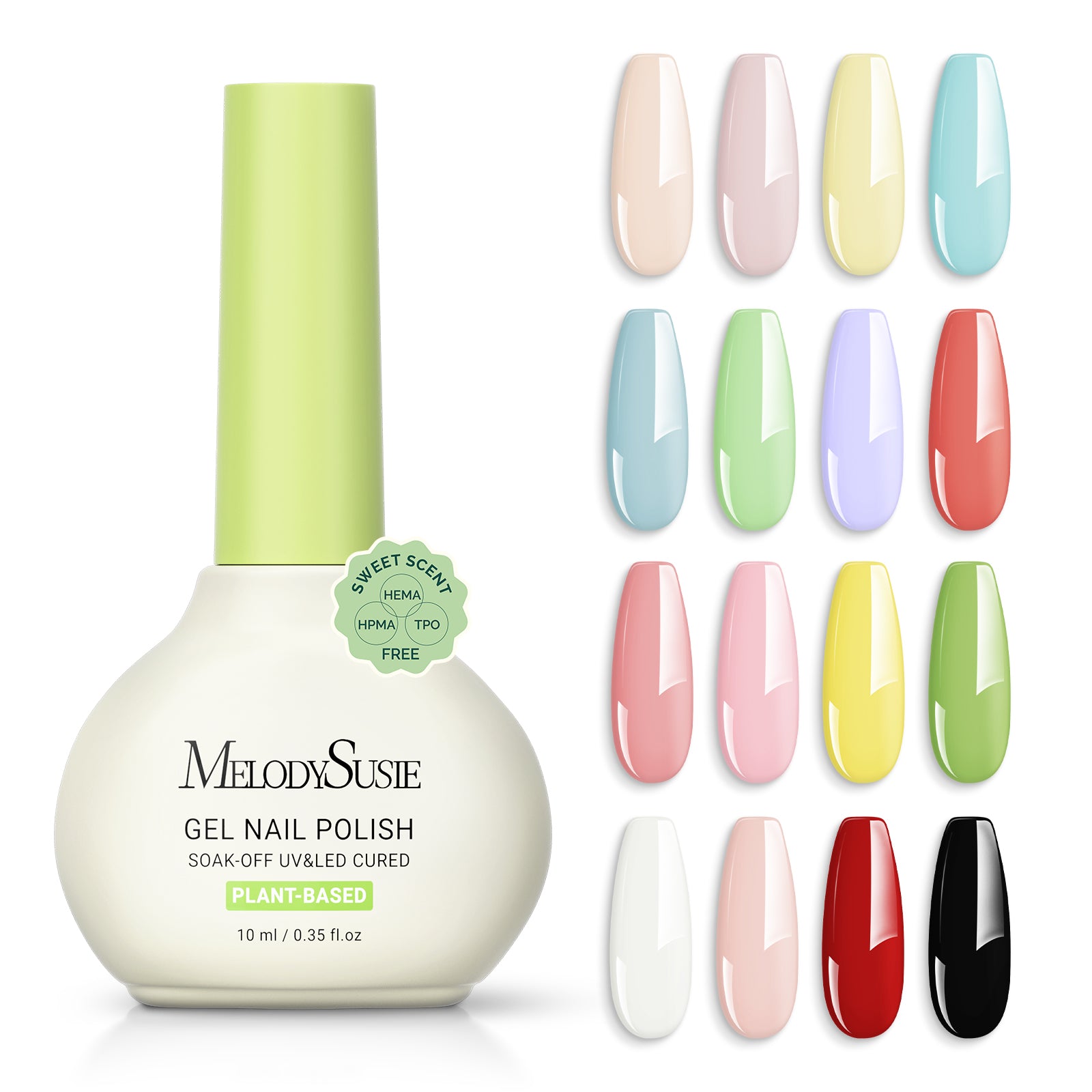 Sweet Scent HEMA-Free & HPMA-Free & TPO-Free Plant-Based Gel Nail Polish Set - 图片14