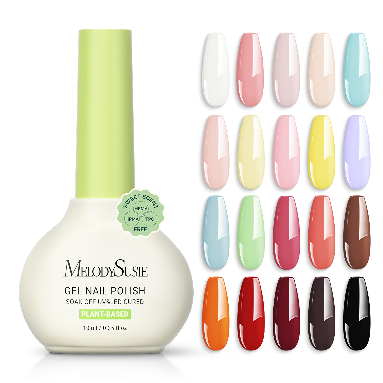 Sweet Scent HEMA-Free & HPMA-Free & TPO-Free Plant-Based Gel Nail Polish Set - 图片15