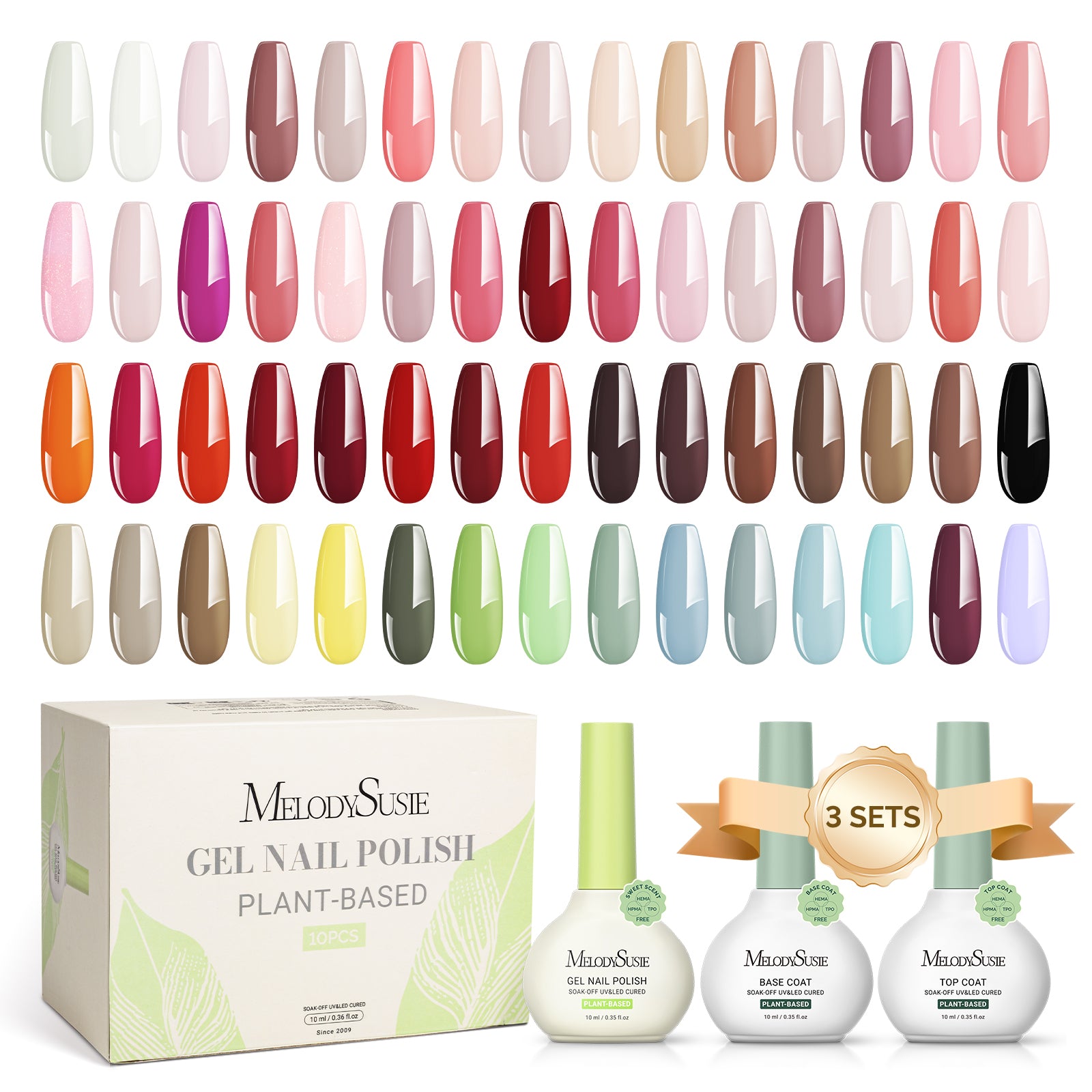 Sweet Scent HEMA-Free & HPMA-Free & TPO-Free Plant-Based Gel Nail Polish Set - 图片28