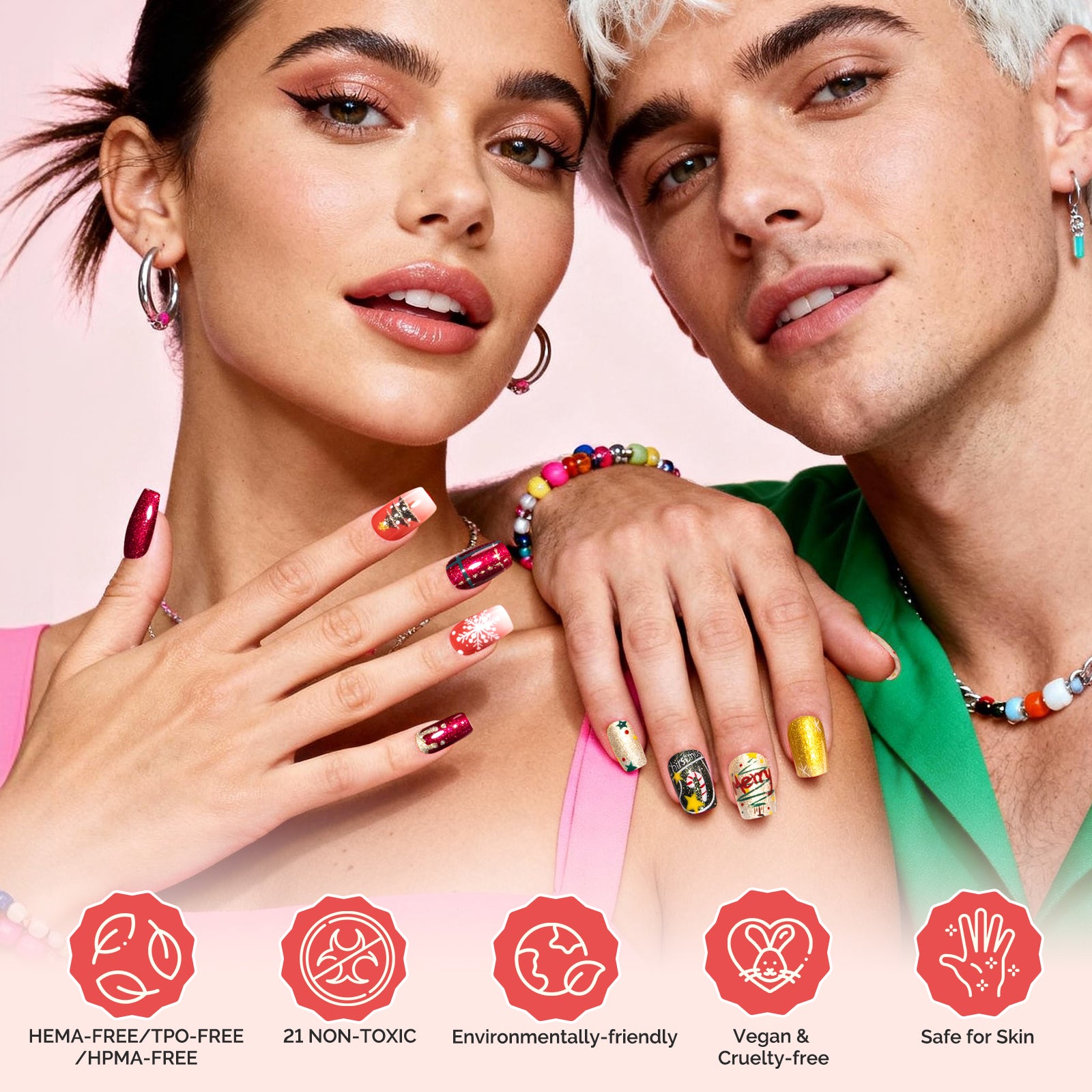 Plant-Based HEMA-Free & HPMA-Free & TPO-Free Gel Nail Polish 12Pcs Dopamine Set - US ONLY - 图片3