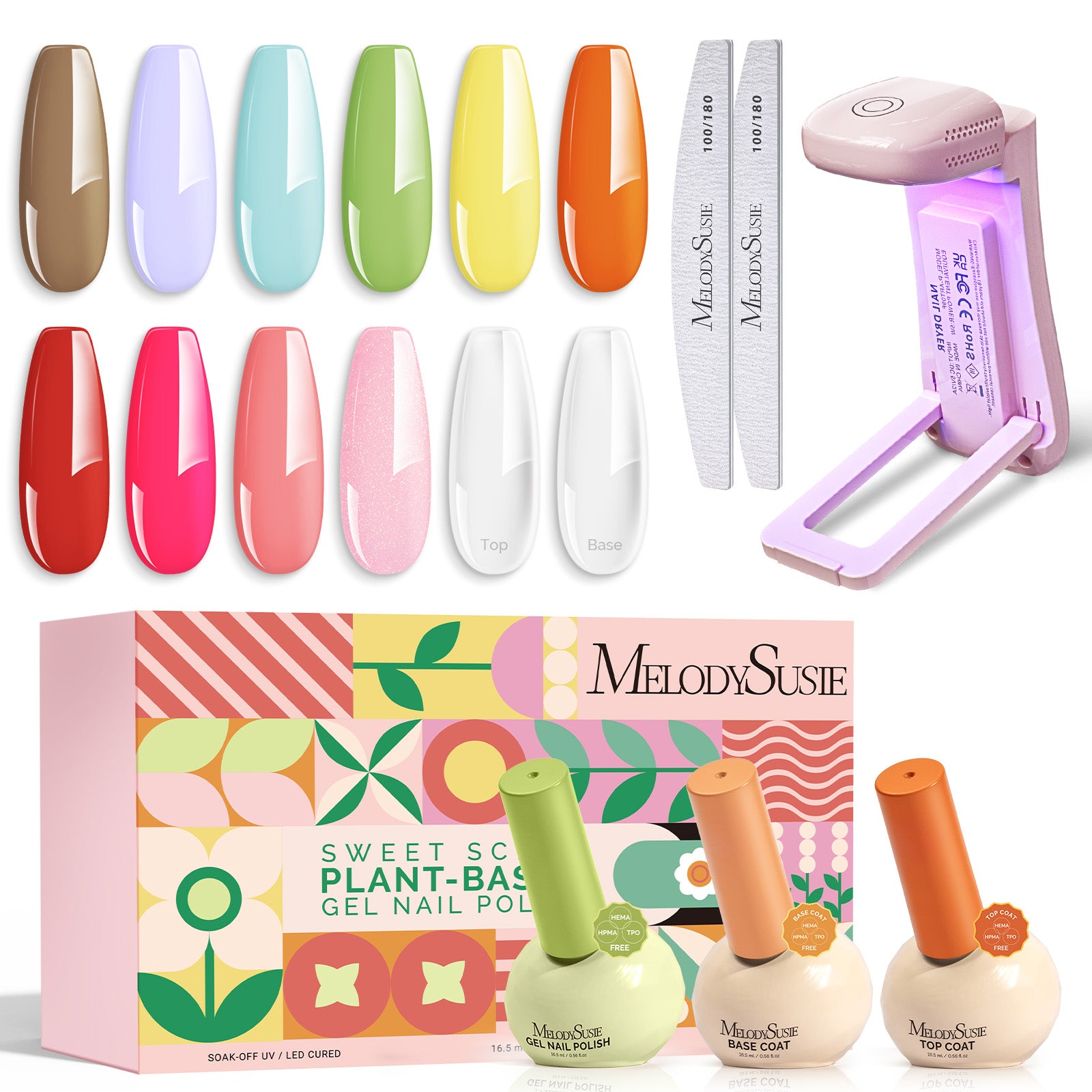 Plant-Based HEMA-Free & HPMA-Free & TPO-Free Gel Nail Polish 12Pcs Dopamine Set - US ONLY - 图片18