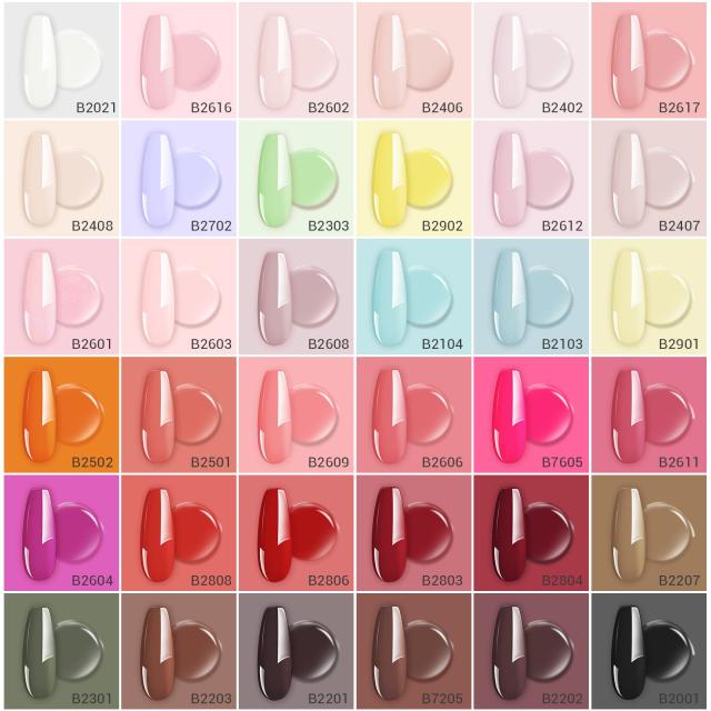Plant-Based HEMA-Free & HPMA-Free & TPO-Free Gel Nail Polish 36 Colors Full Set