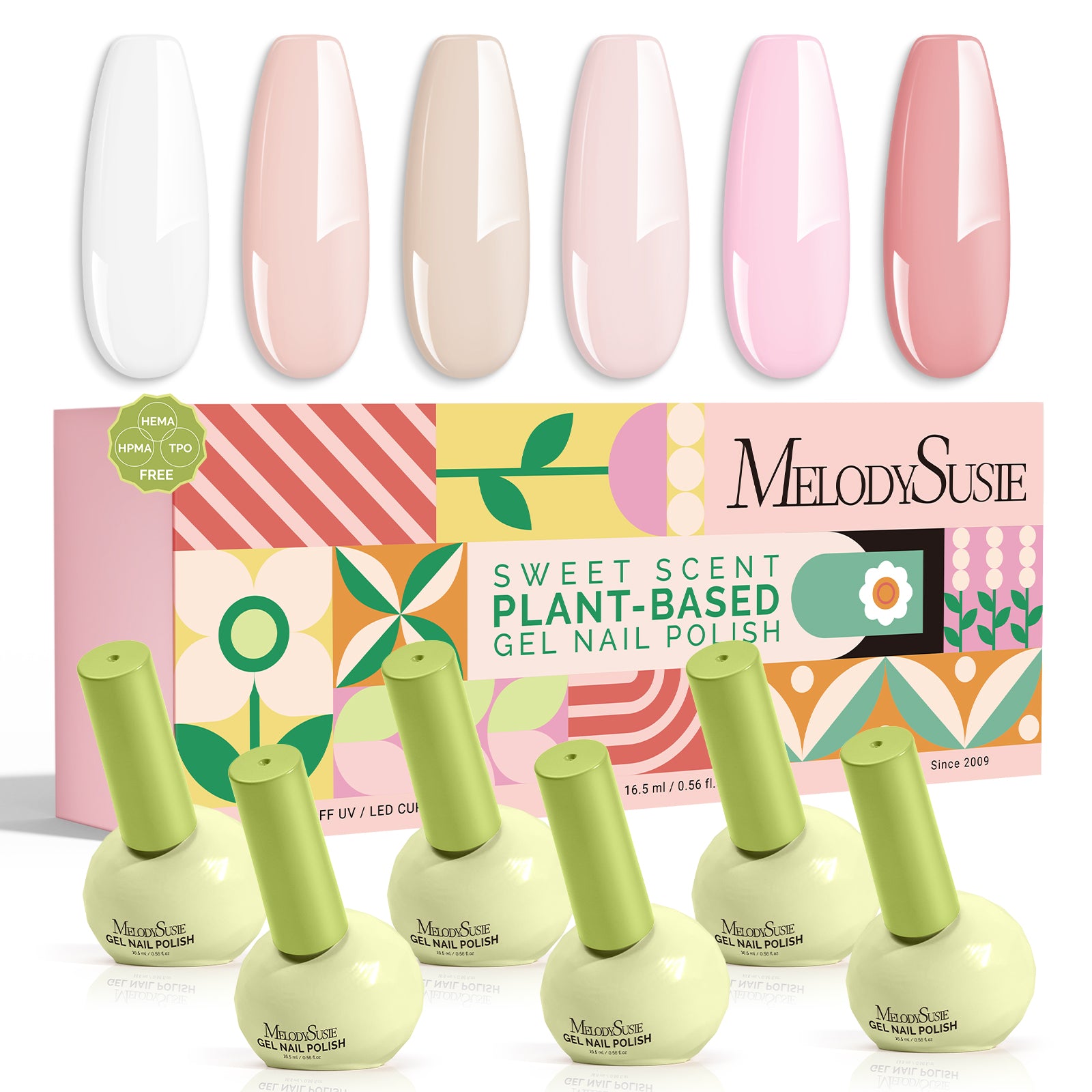 Plant-Based HEMA-Free & HPMA-Free & TPO-Free Gel Nail Polish Set - Christmas Set 16.5ml 6Pcs - 图片17