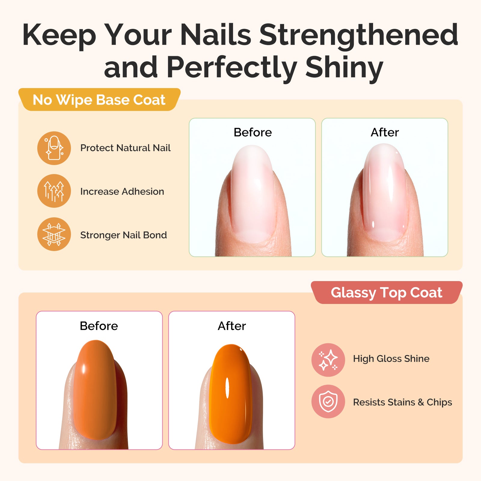 Plant-Based HEMA-Free & HPMA-Free & TPO-Free Gel Nail Polish Set - Christmas Set 16.5ml 6Pcs - 图片13