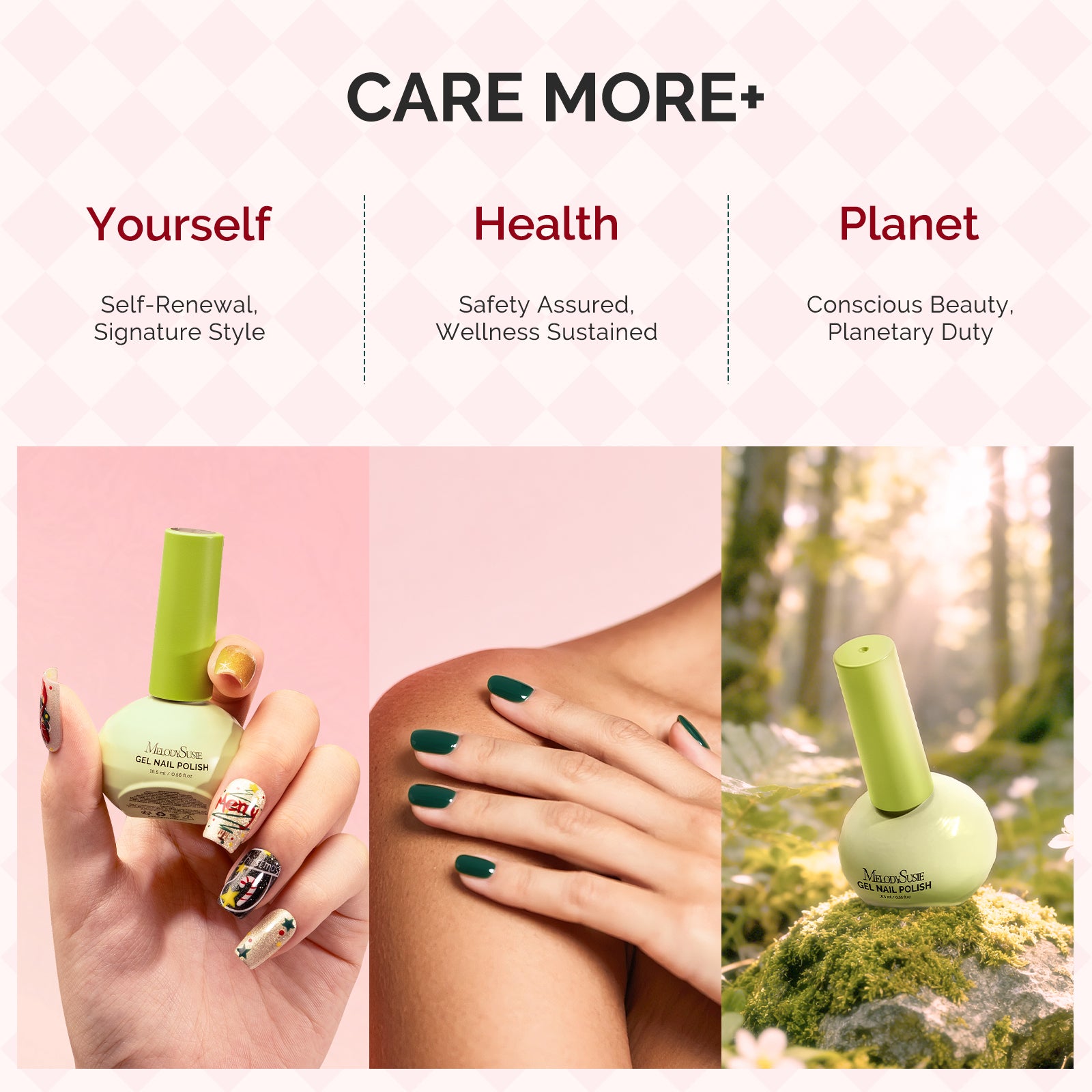 Plant-Based HEMA-Free & HPMA-Free & TPO-Free Gel Nail Polish Set - Christmas Set 16.5ml 6Pcs - 图片5