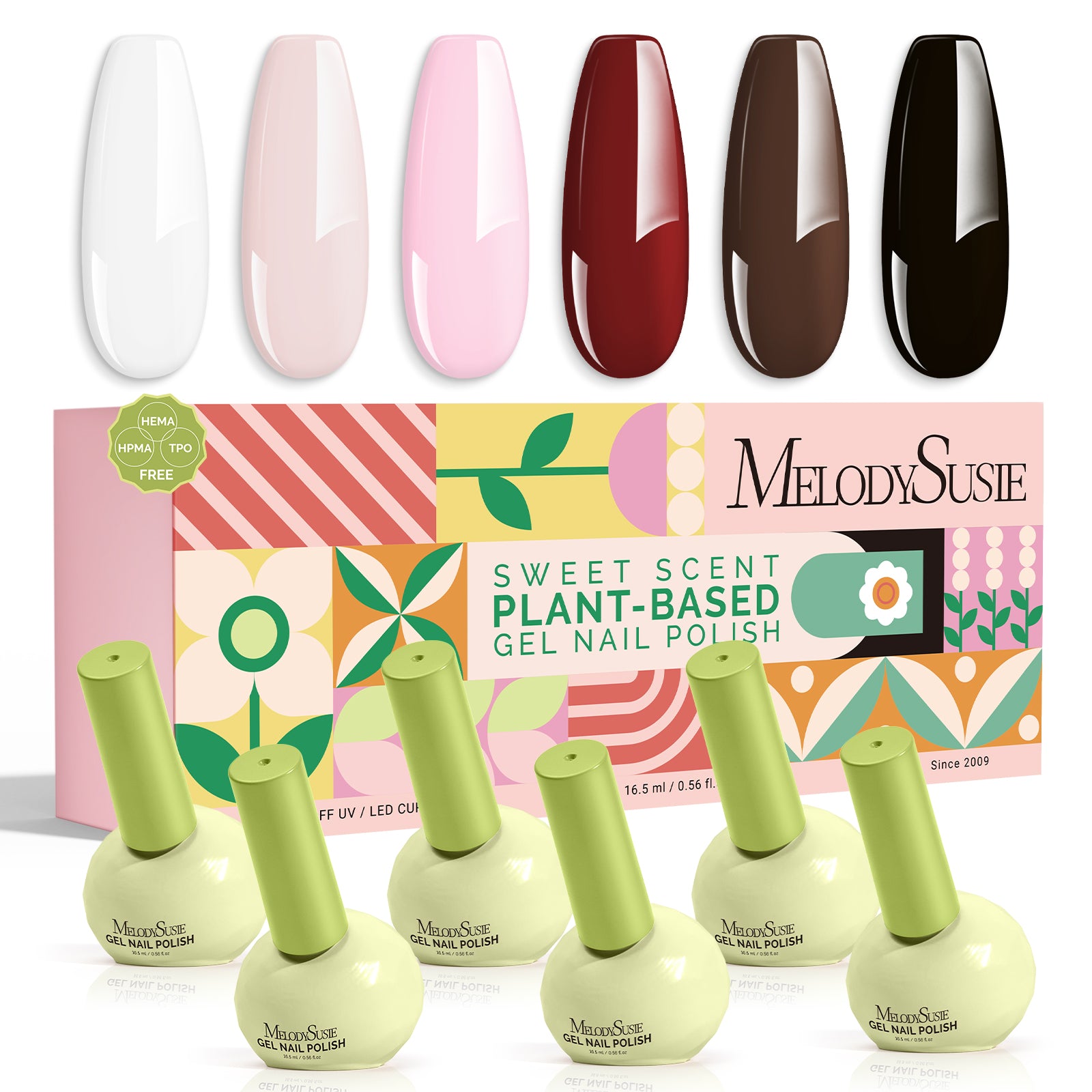 Plant-Based HEMA-Free & HPMA-Free & TPO-Free Gel Nail Polish Set - Christmas Set 16.5ml 6Pcs - 图片23