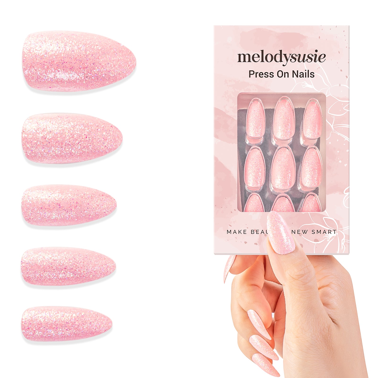 Sweetheart Acrylic Press On Nails Kits