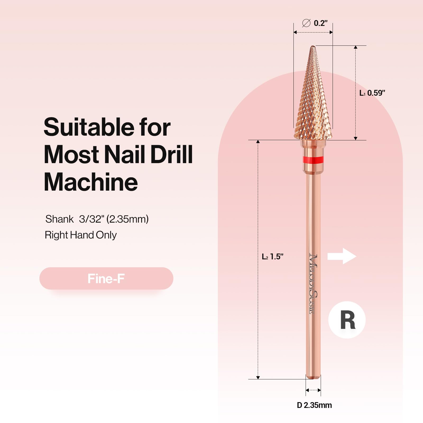 Tapered Nib Multi-function Carbide Tungsten Nail Drill Bit - 图片3