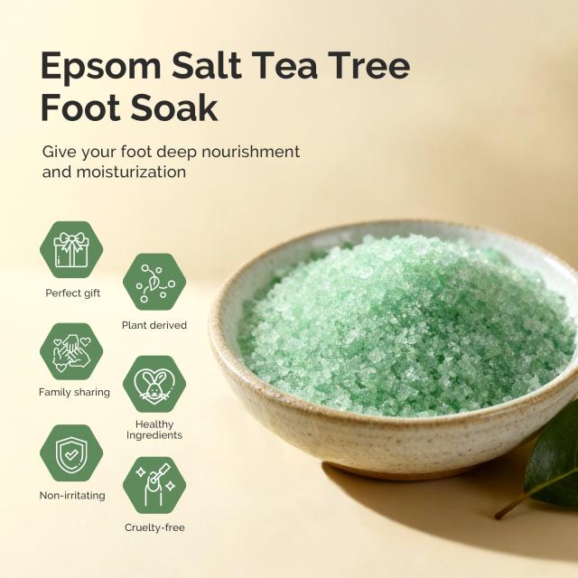 Tea Tree Oil Foot Soak with Sea Salt