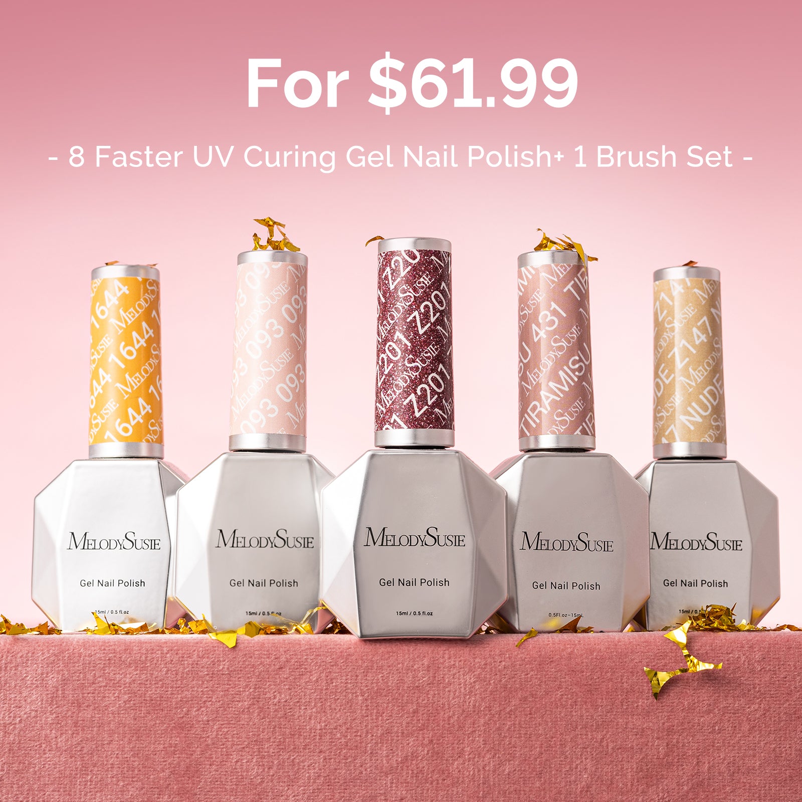The $61.99 Custom Faster UV Curing Gel Nail Polish Collection