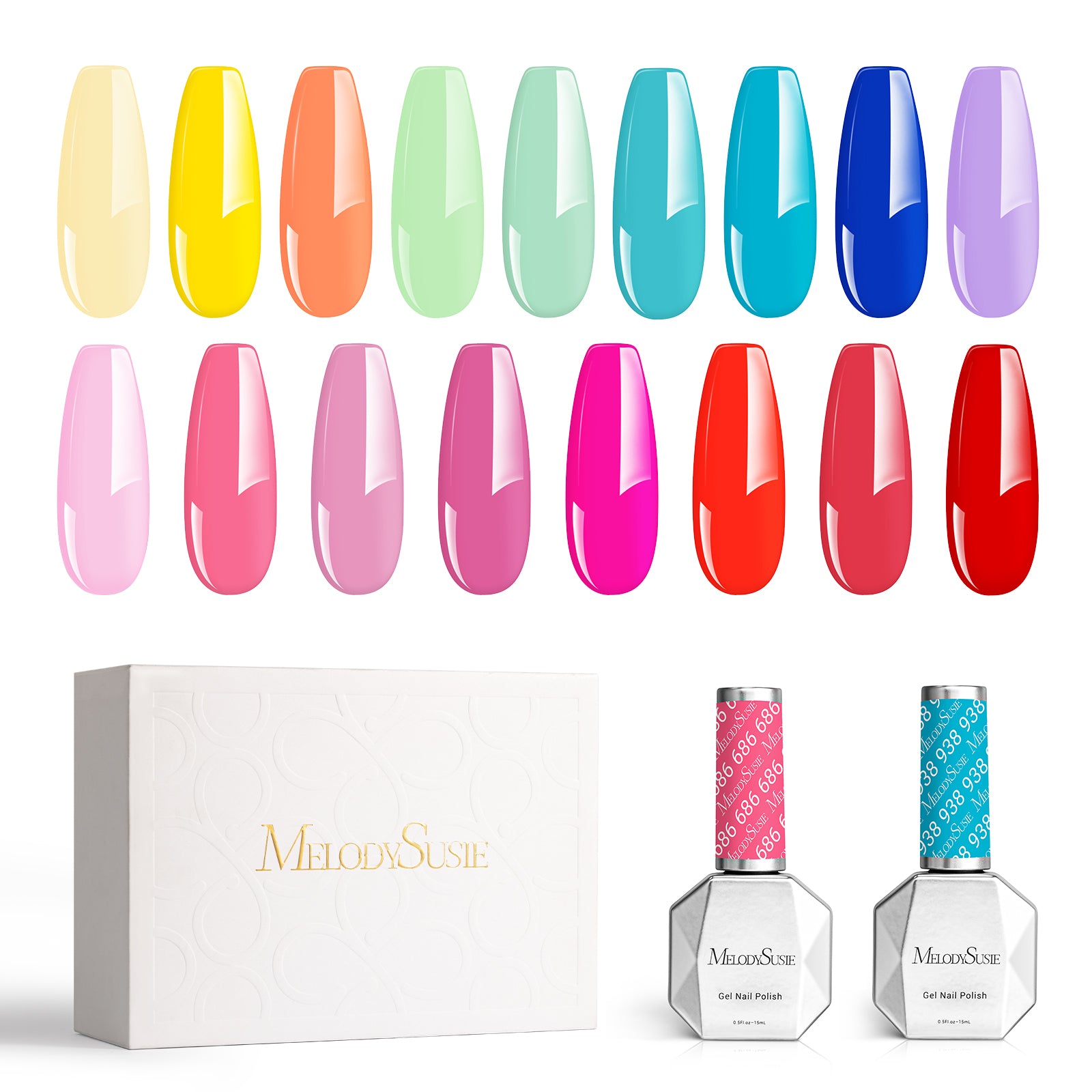 TPO-Free Thick Gel Nail Polish 17 Colors With One Builder Gel - Summer Vacation