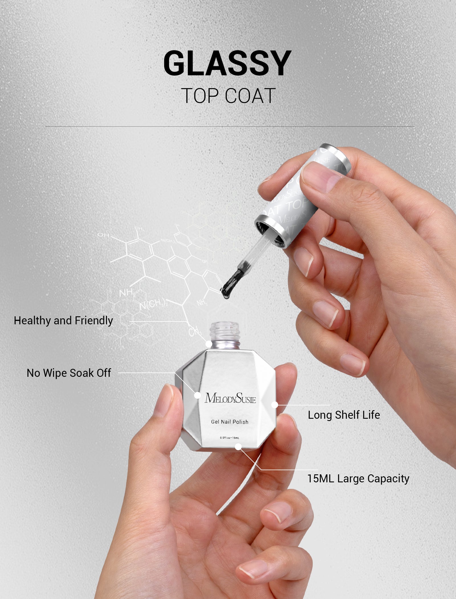 Top & Base Coat - Gel Nail Polish(15ml) - 图片3