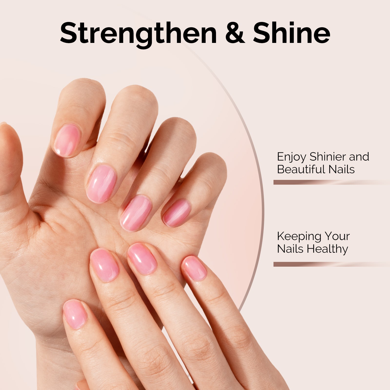 Top Coat & Base Coat 2Pcs - HEMA-Free & HPMA-Free & TPO-Free Gel Nail Polish 0.5 fl oz/15ml - 图片5