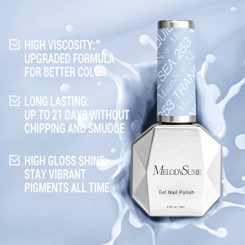253 Tranquil Sea - TPO-Free Thick Gel Nail Polish(15ml)