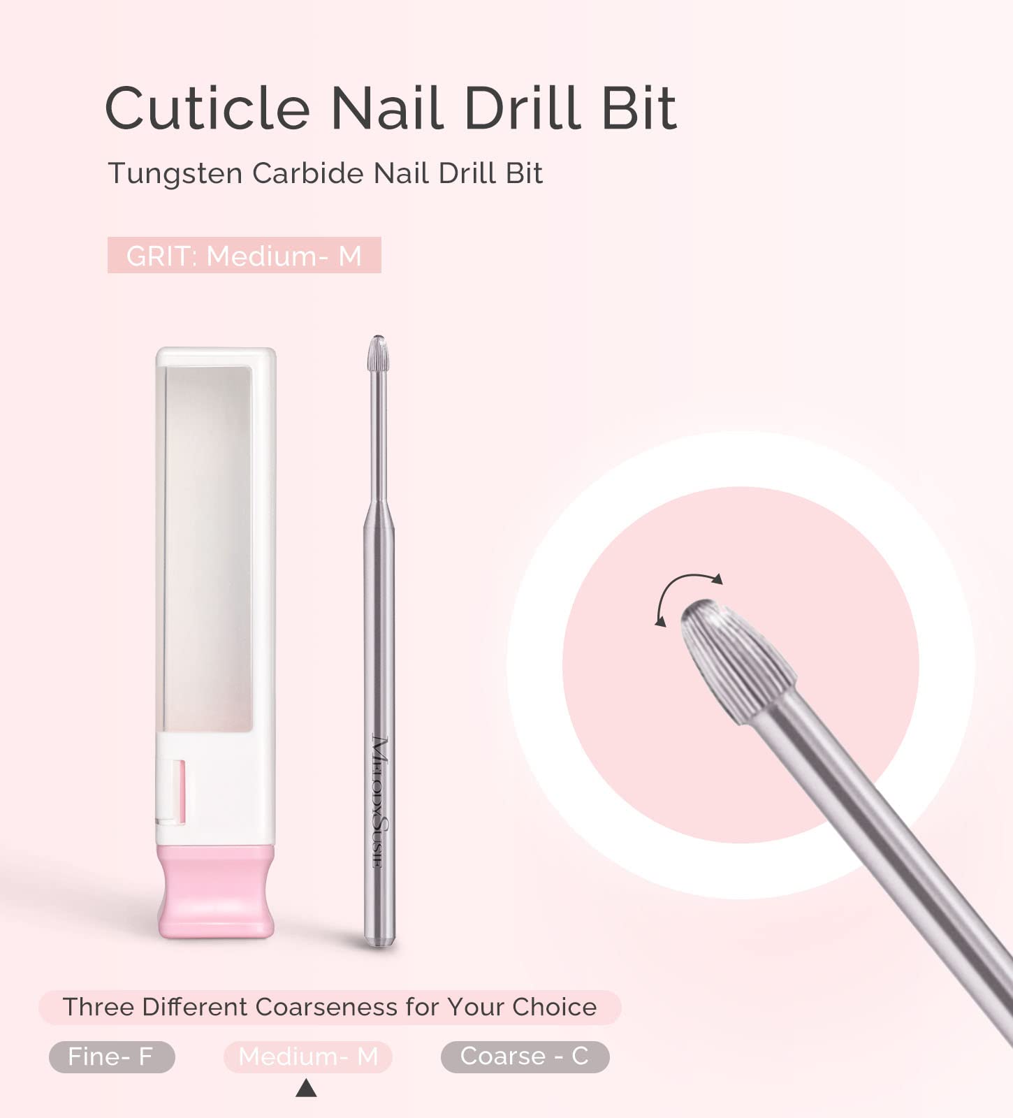 Tungsten Carbide Cuticle Cleaner Nail Drill Bit - 图片3
