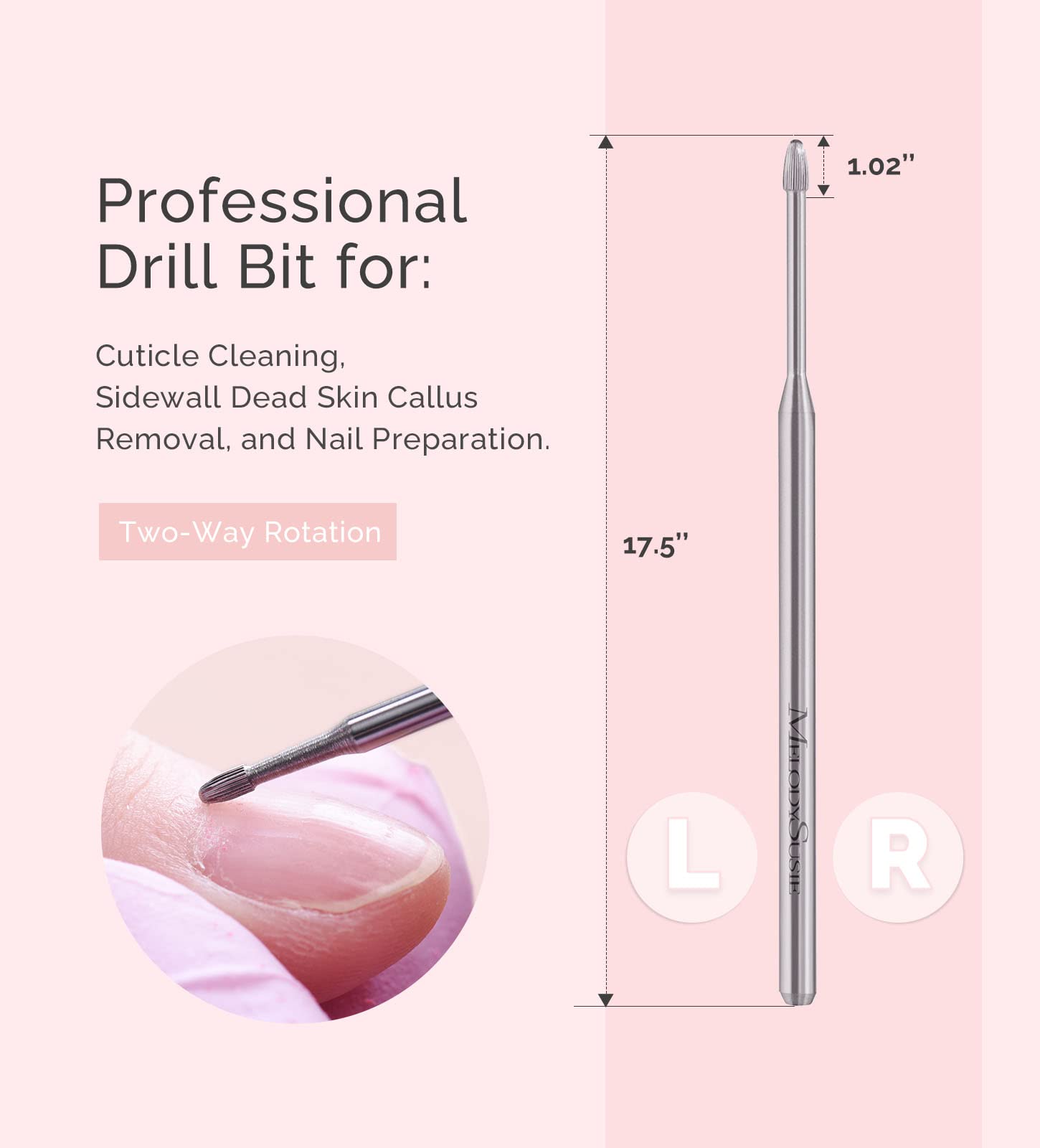 Tungsten Carbide Cuticle Cleaner Nail Drill Bit - 图片5