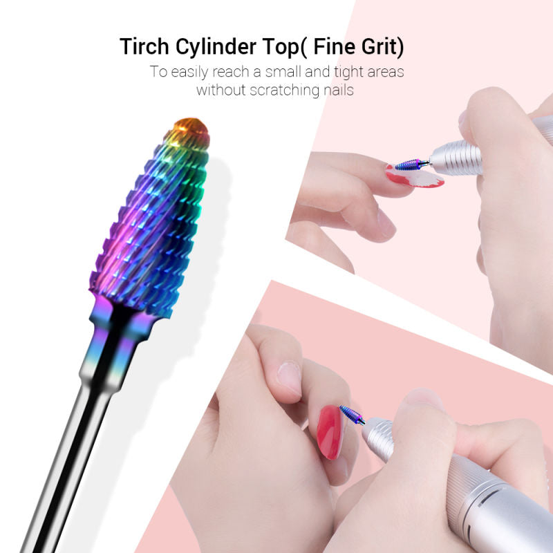 Tungsten Carbide Diamond Nail Drill Bits Set 7Pcs - 图片4