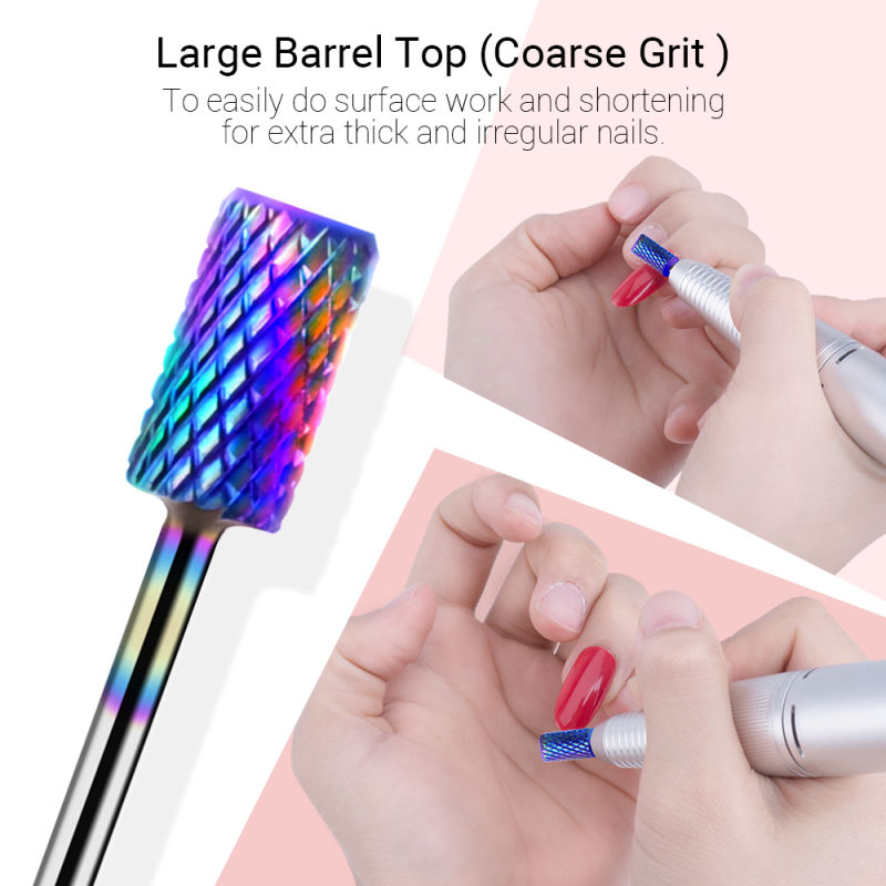 Tungsten Carbide Diamond Nail Drill Bits Set 7Pcs - 图片2