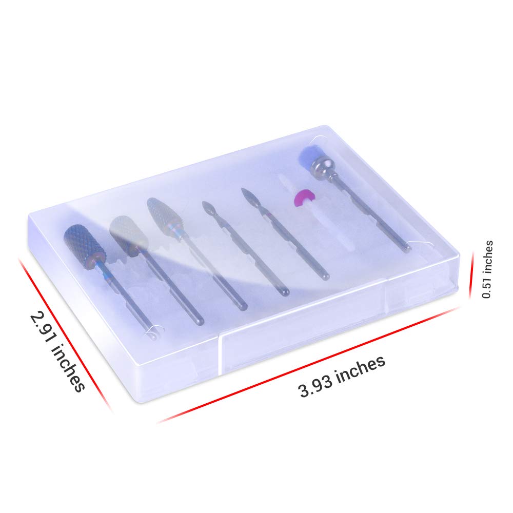 Tungsten Carbide Diamond Nail Drill Bits Set 7Pcs - 图片15