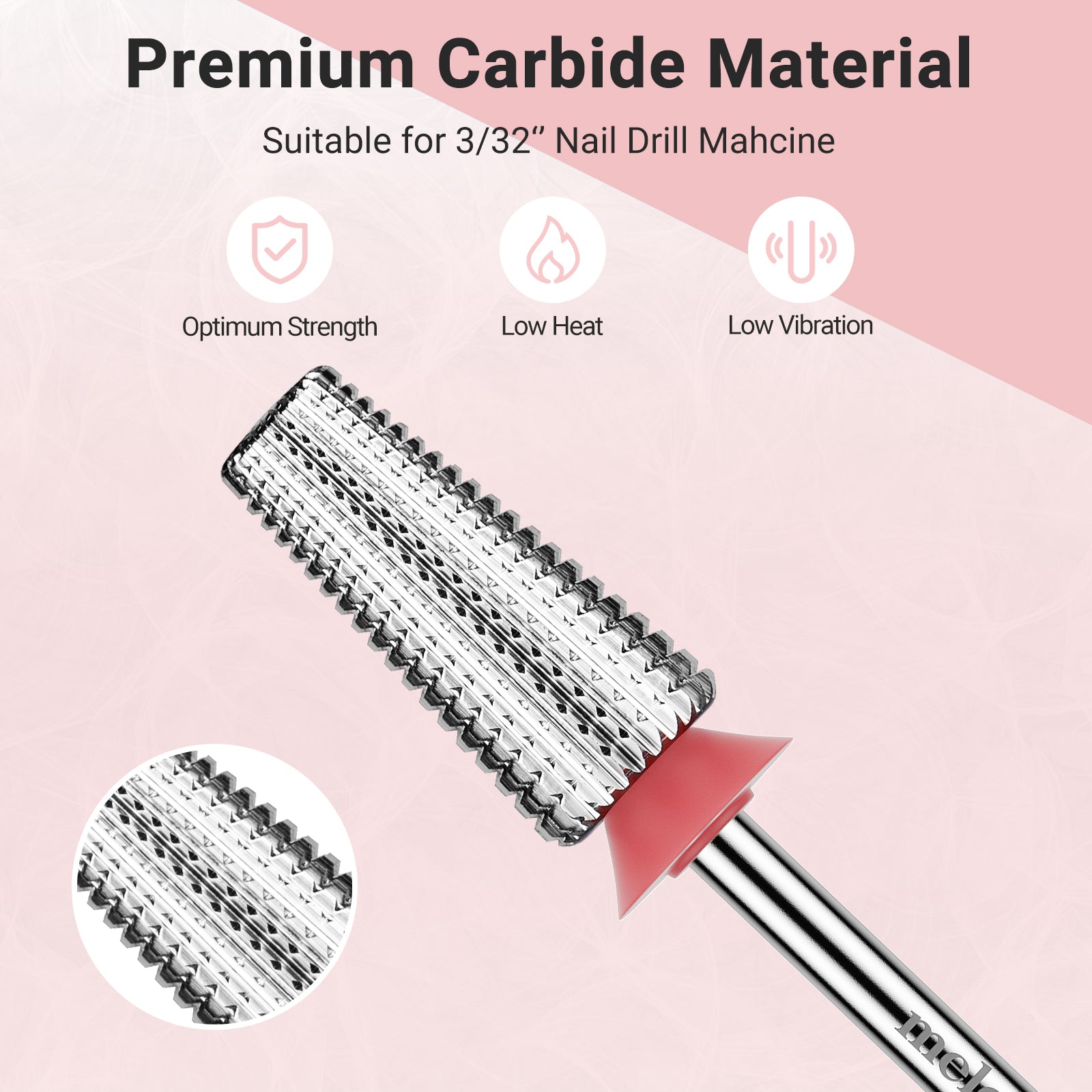 Tungsten Carbide Professional 5 in 1 Nail Drill Bits - 图片3