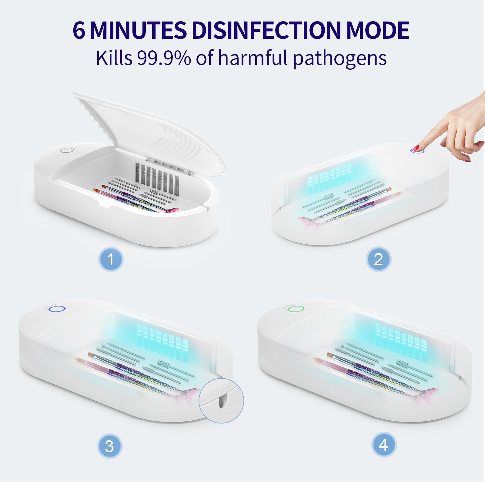 Nail Tool UV Light Sanitizer Box - 图片4
