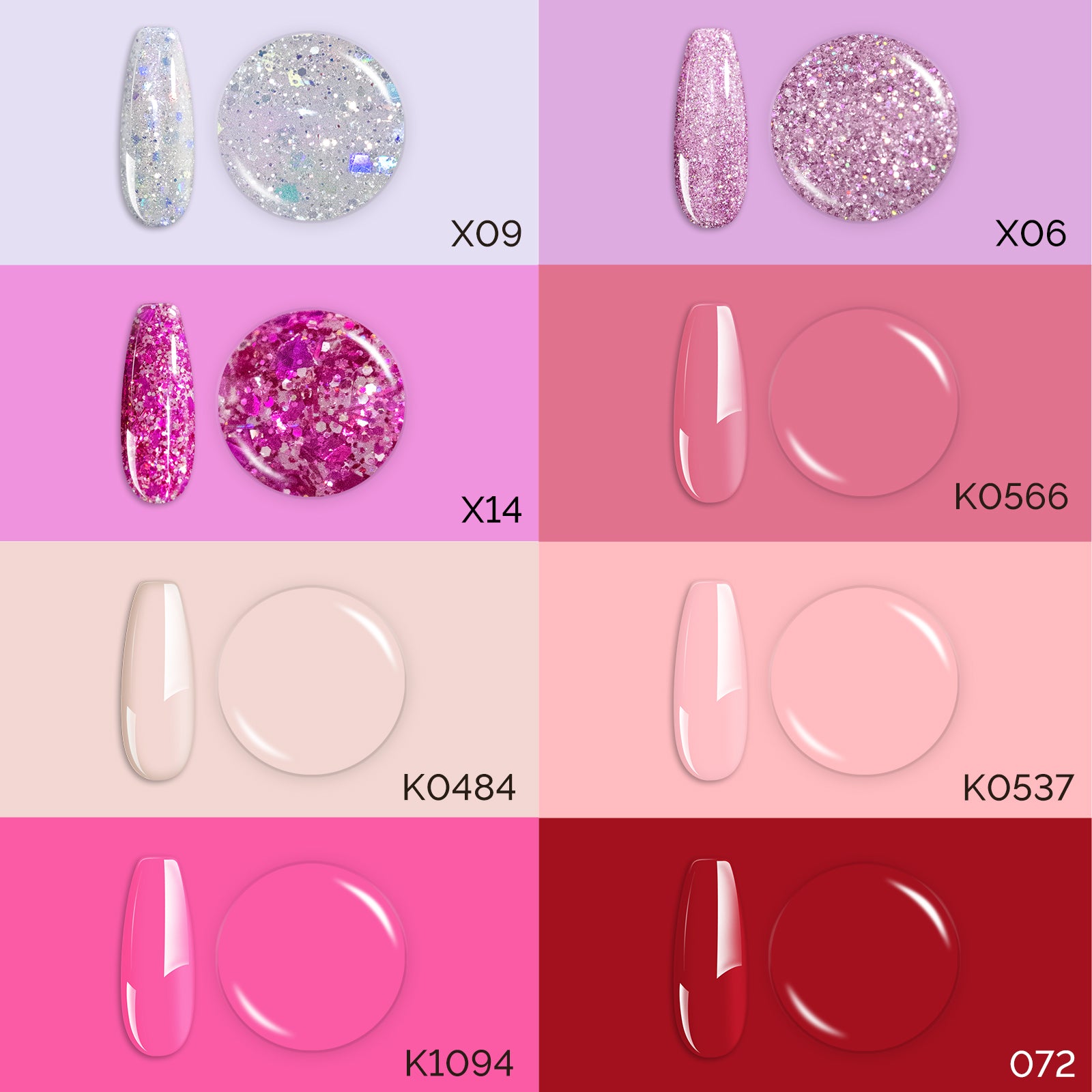 Valentine's Day Gel Nail Polish Pink Promise Set - 8 Colors - 图片3