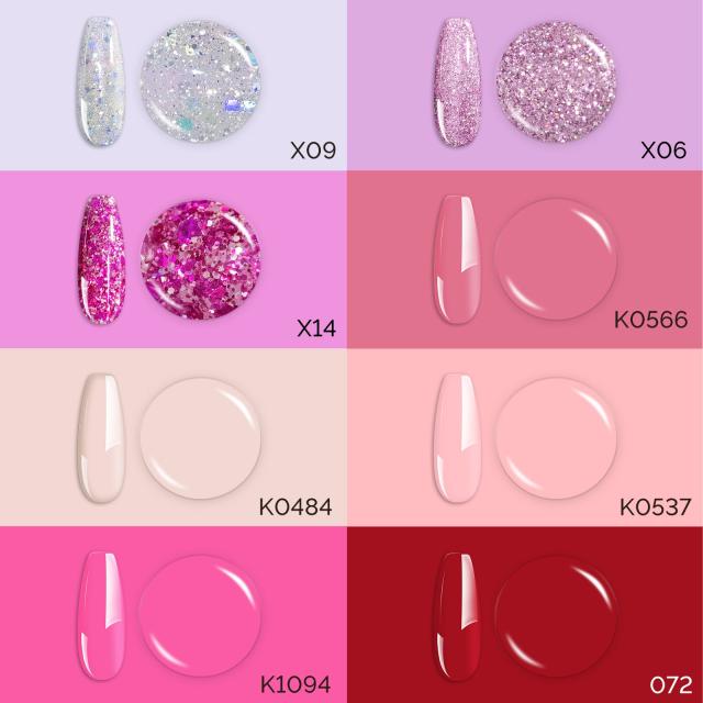 Valentine's Day Gel Nail Polish Pink Promise Set - 8 Colors